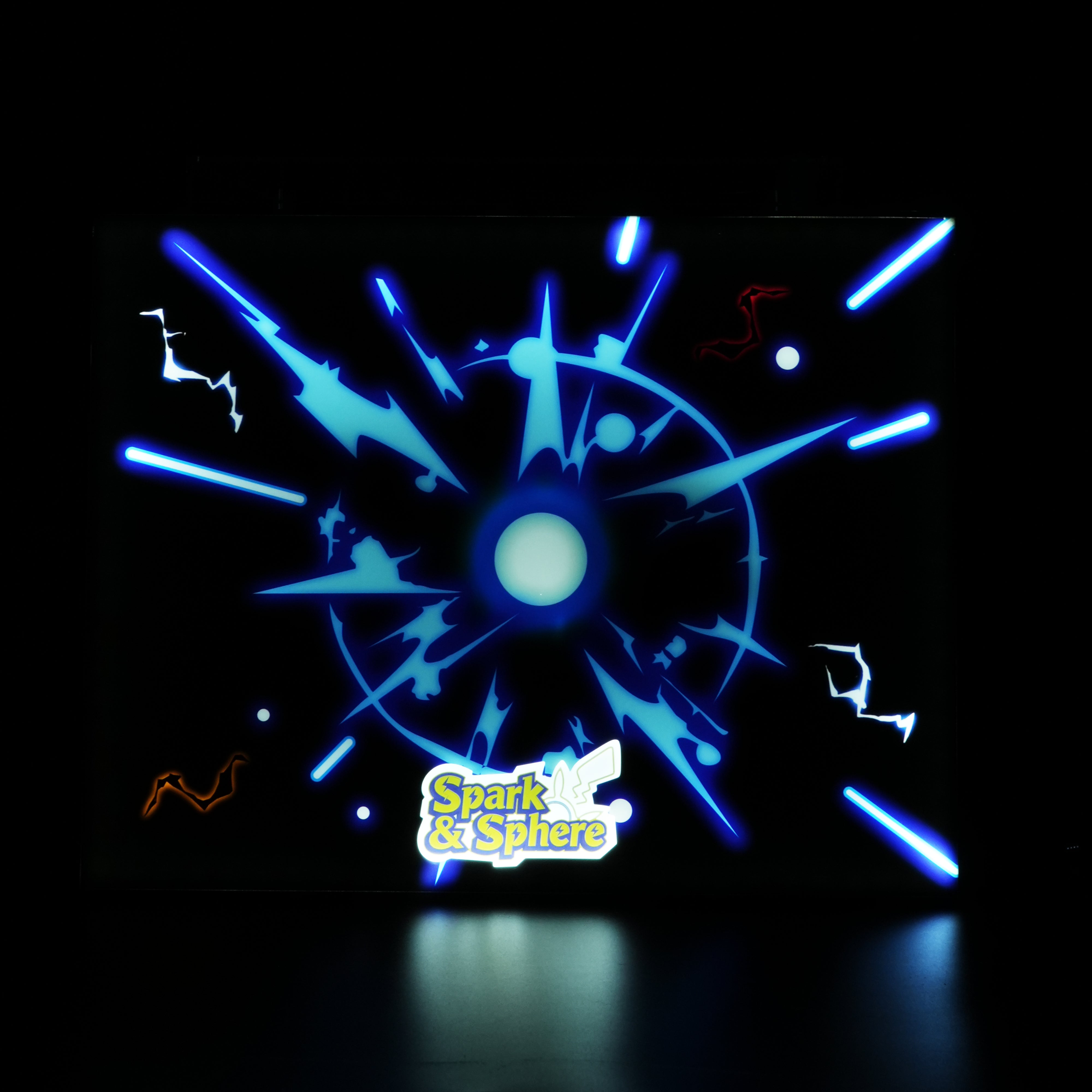 LED Light Acrylic Display Case for LEGO® Pokémon 72152 Pikachu and Poké Ball (LEGO® Set NOT Include)