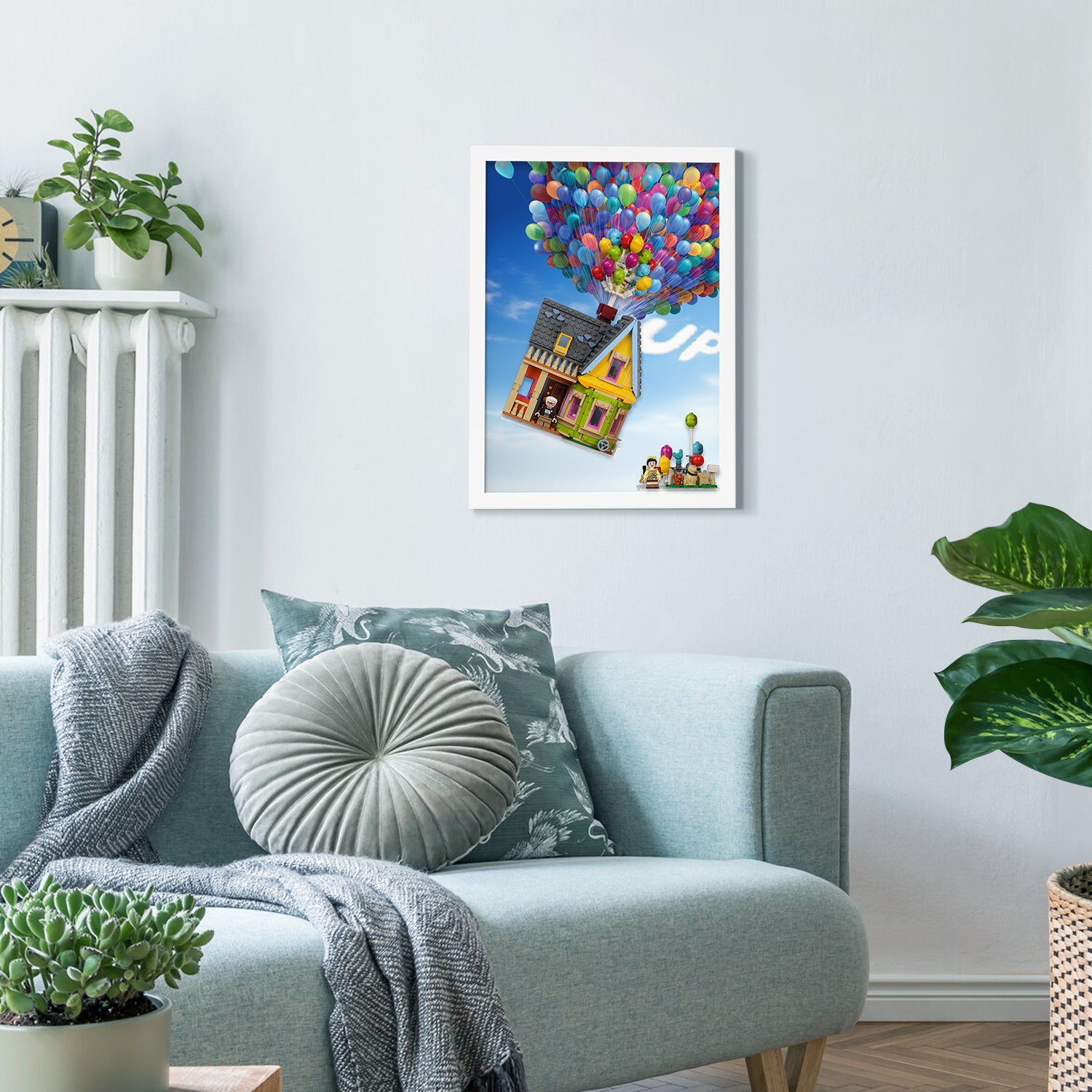 Support mural en acrylique pour présentoir LEGO® Disney 43217 MAISON LÀ-HAUT (Ensemble LEGO non inclus)