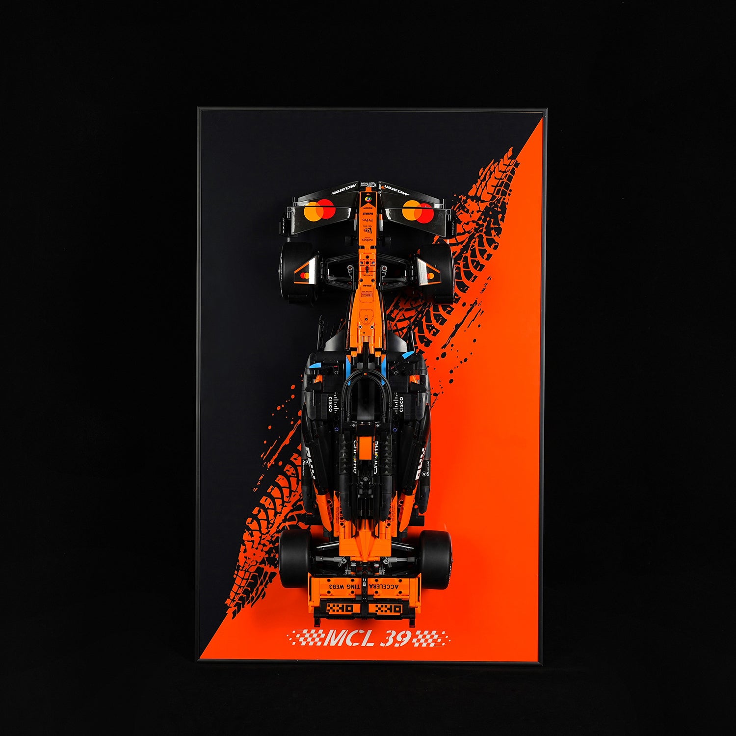 Acrylic Display Wall Mount for LEGO®Technic™ 42228 McLaren MCL39 F1® Car (LEGO® Set NOT Include)