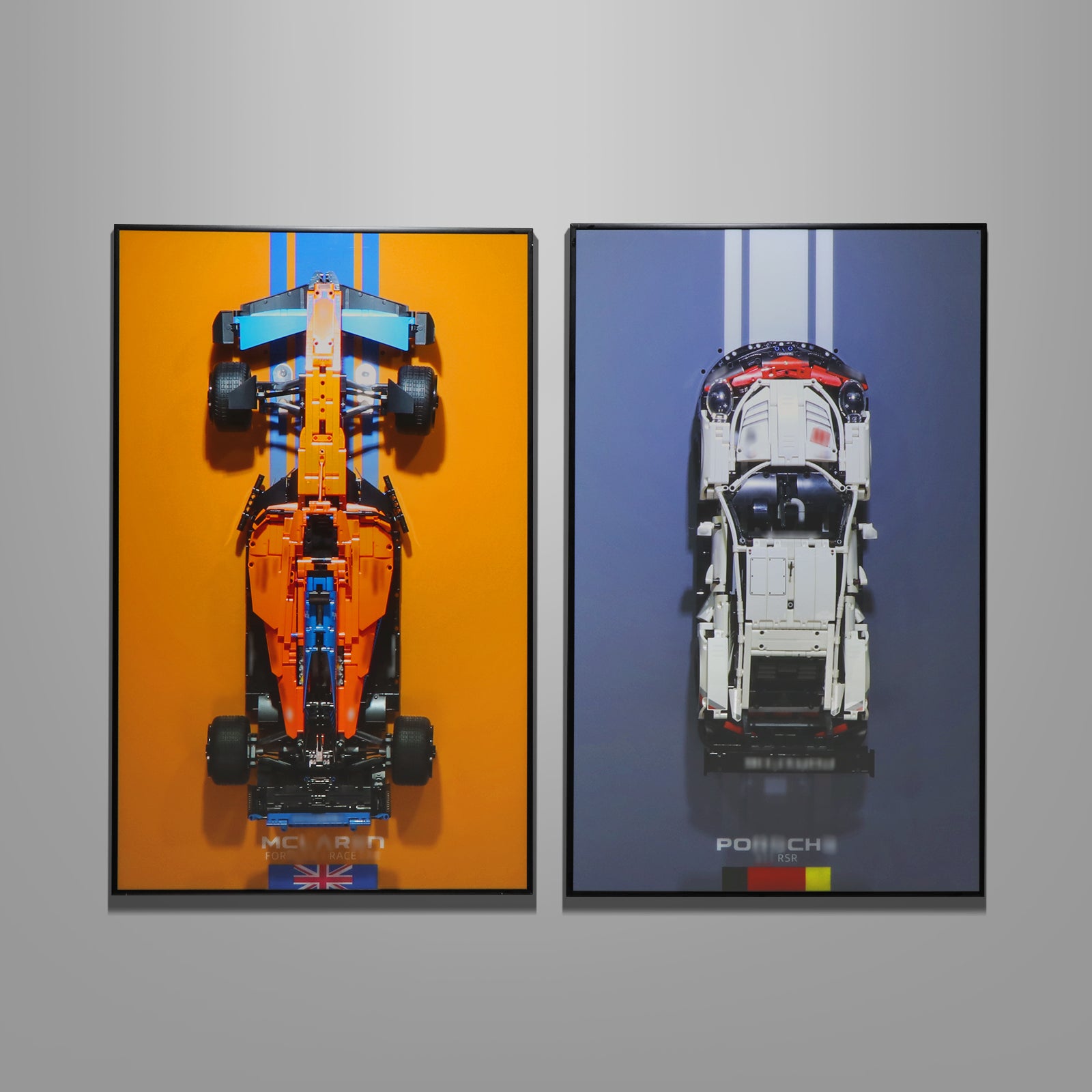 Display Wall Mount for Lego 42141 Technic McLaren Formula 1 2022 Replica Race Car (Lego Set Not Included)