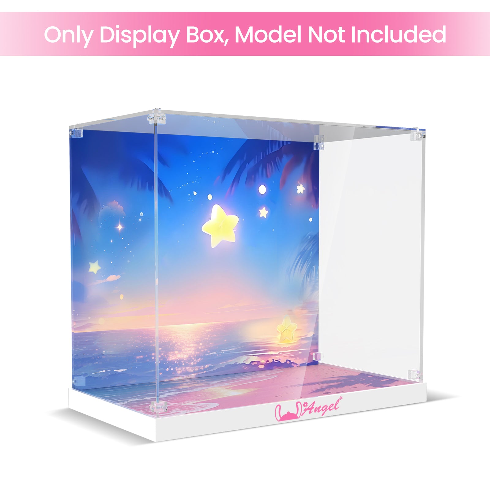 Acrylic Display Case for Lego Disney Angel Lilo & Stitch Kids Toy 43257(Box Only, No Model)
