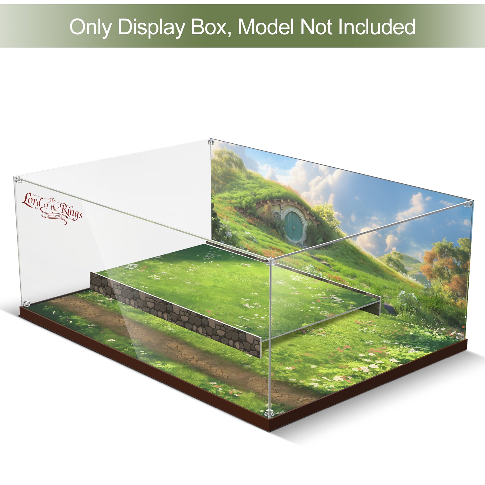 Acrylic Display Case for Lego 10354 The Lord of The Rings: The Shire (Lego Set Not Included)