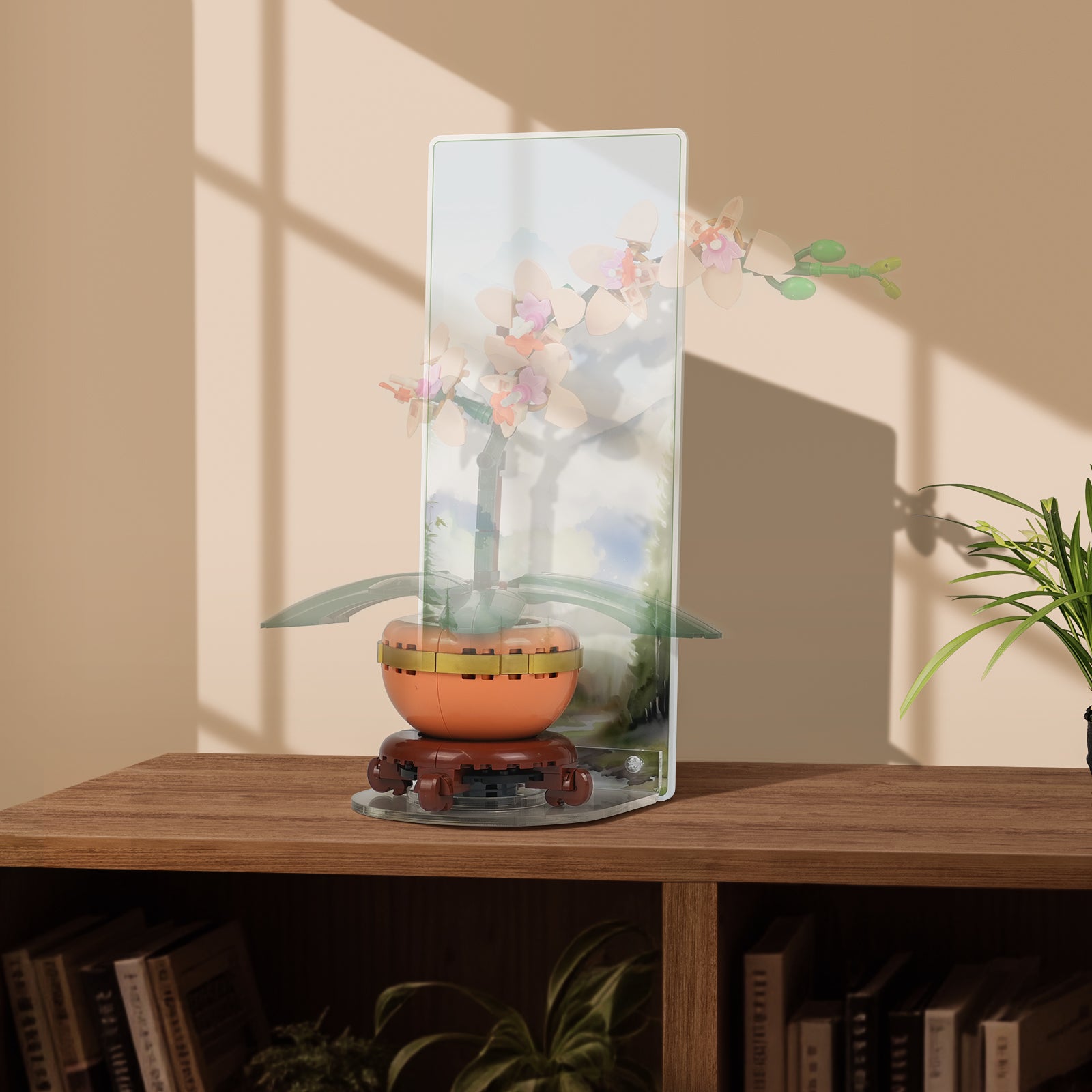 Acrylic Display Wall Mount for Lego Botanical Collection 10343/10344/10368/10369 (Lego Set Not Included)