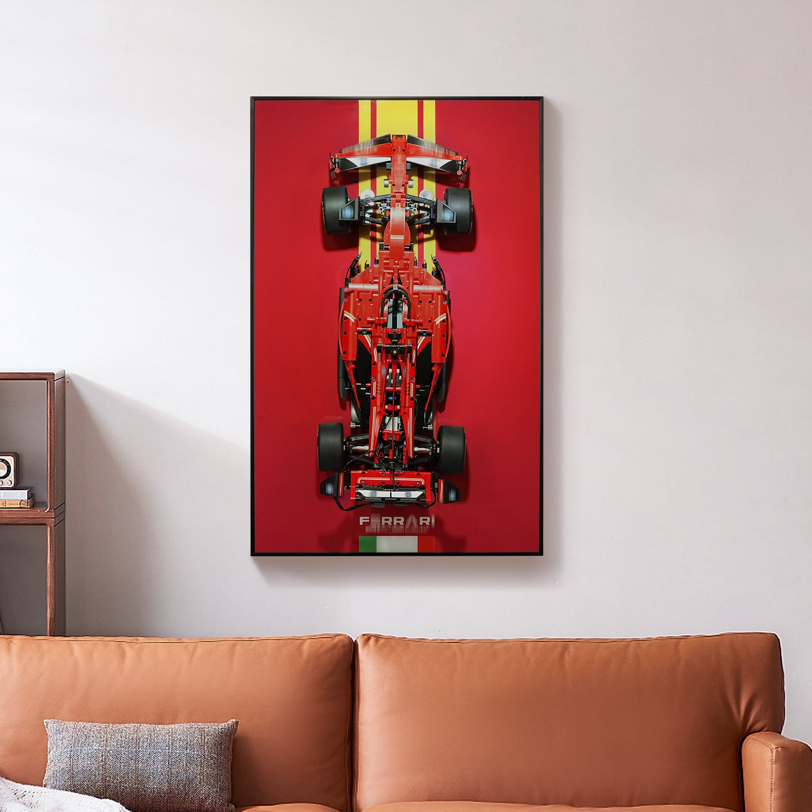 Display Wall Mount for Lego 42207 Technic Ferrari SF-24 F1 Car (Lego Set Not Included)