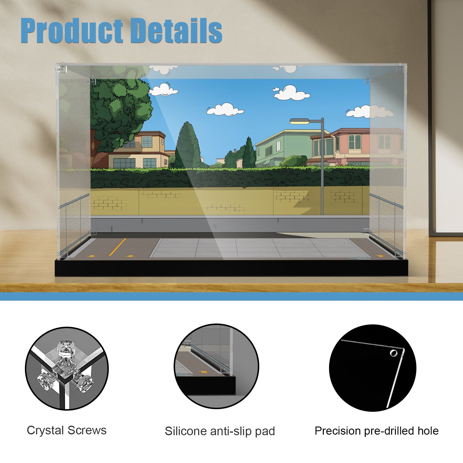 Acrylic Display Case for Lego 10352 The Simpsons: Krusty Burger (Lego Set Not Included)