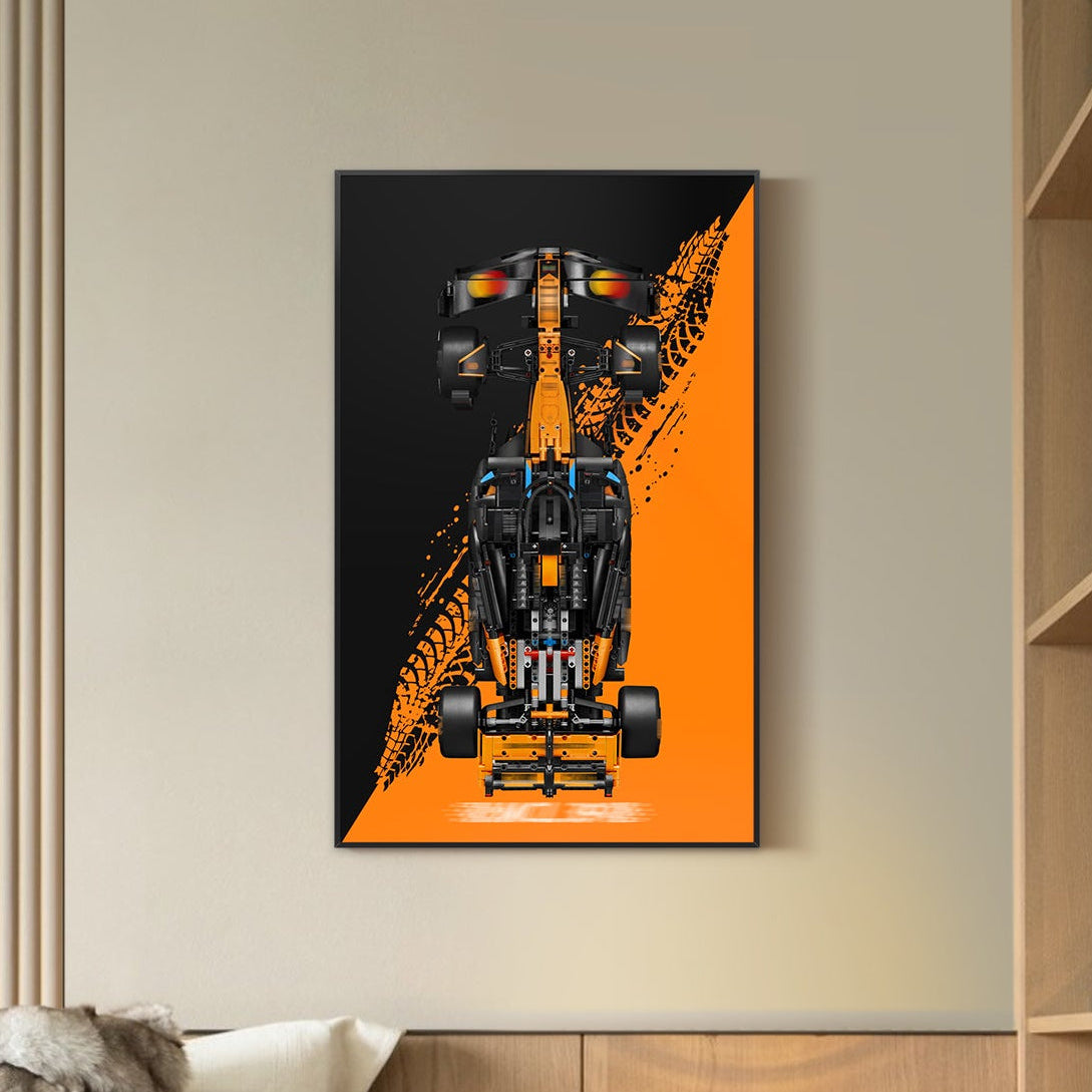 Acrylic Display Wall Mount for LEGO®Technic™ 42228 McLaren MCL39 F1® Car (LEGO® Set NOT Include)