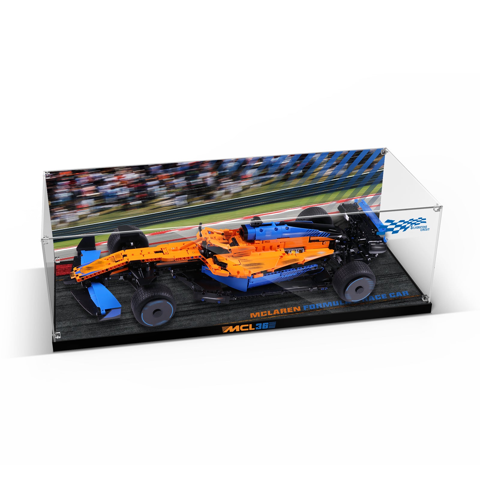 Acrylic Display Case for Lego 42141 McLaren Formula 1 Race Car (Lego Set Not Included)