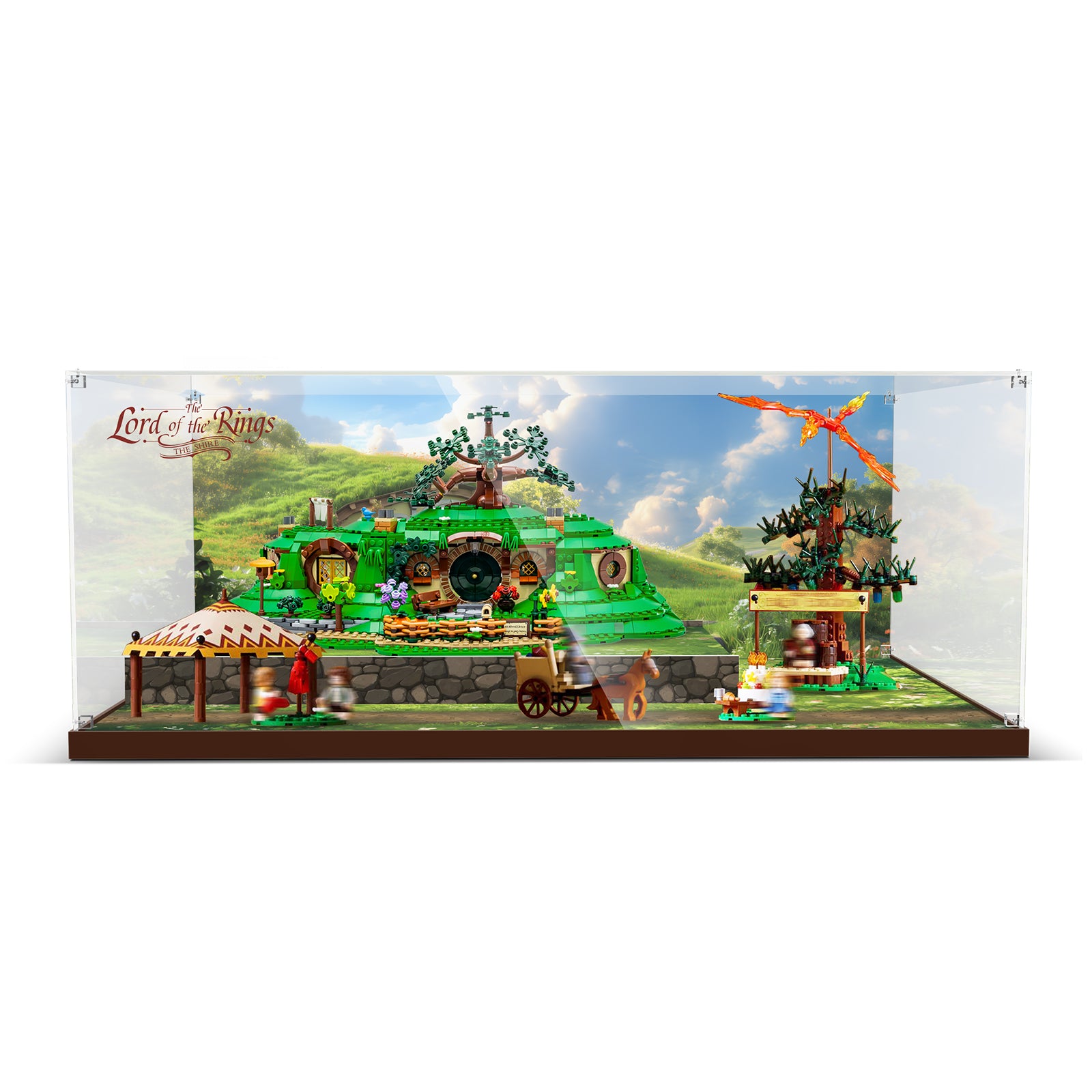 Acrylic Display Case for Lego 10354 The Lord of The Rings: The Shire (Lego Set Not Included)