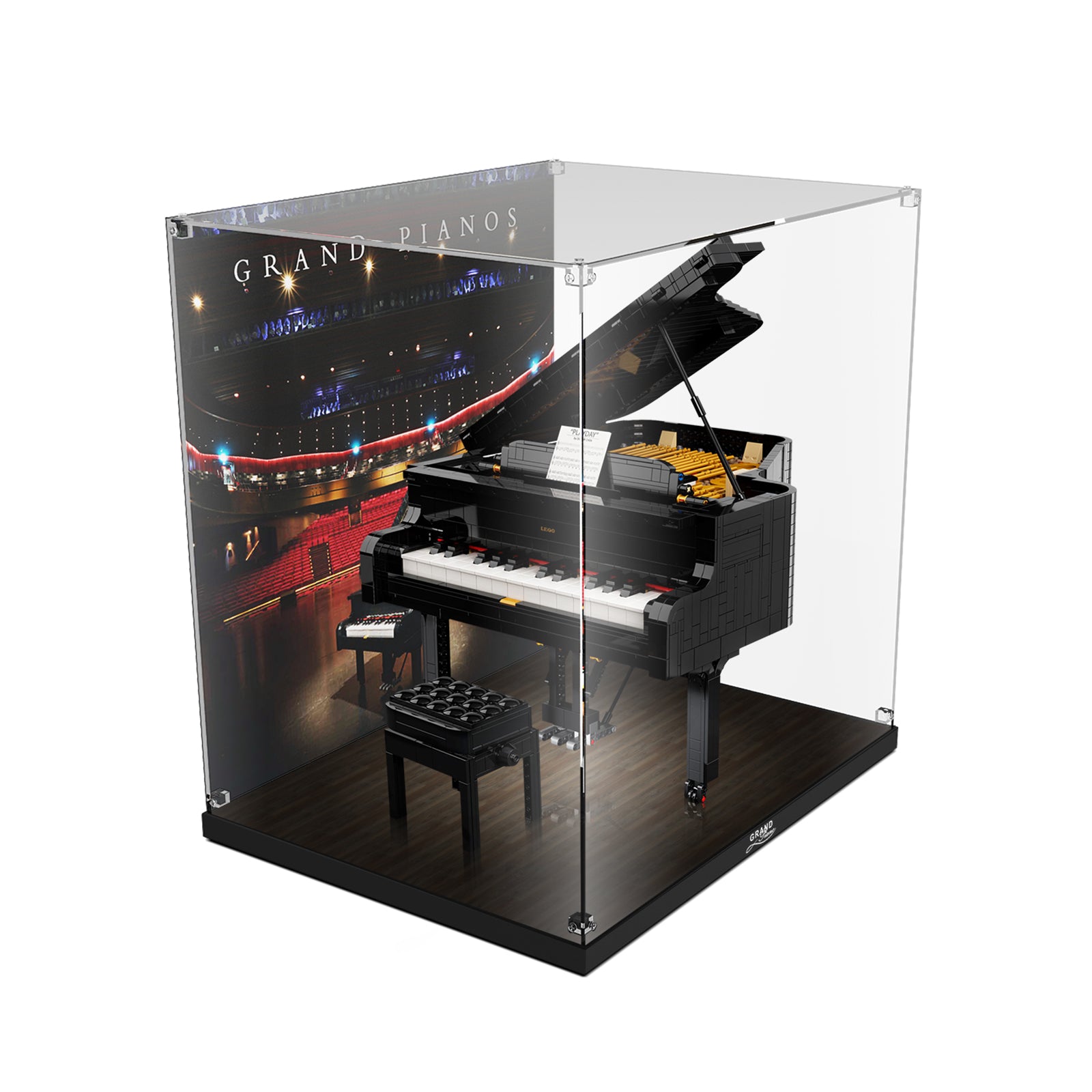 Acrylic Display Case for Lego Ideas 21323 Grand Piano (Lego set Not included) Collector's Series