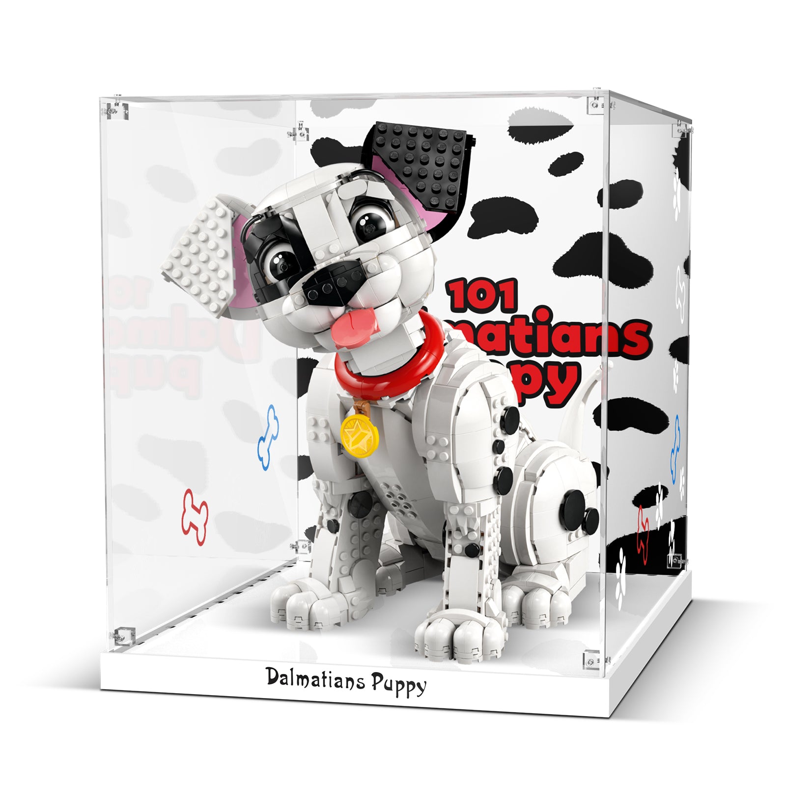 Acrylic Display Case for Lego 43269 Disney 101 Dalmatians Puppy (Lego Set Not Included)