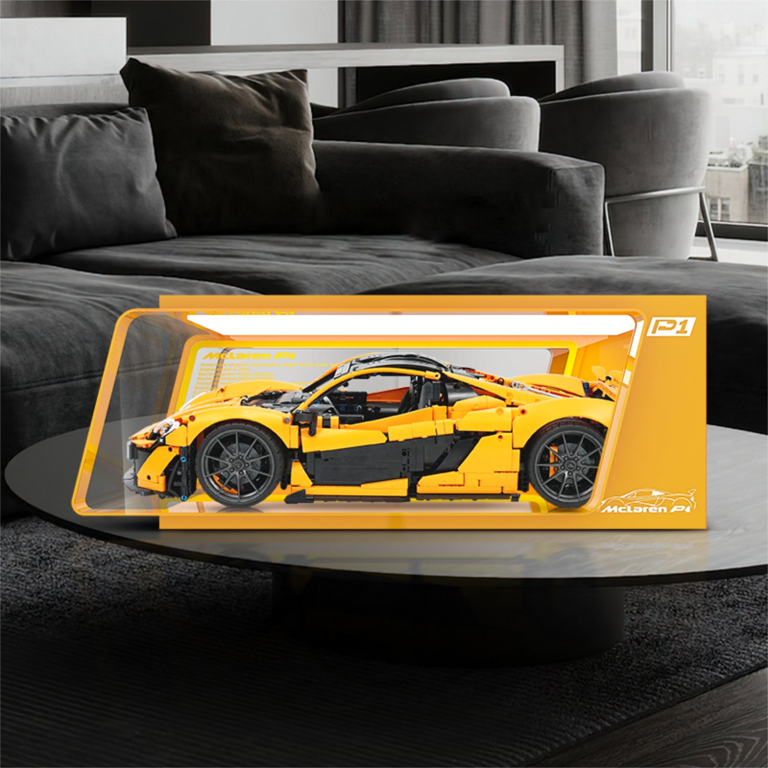 Crazy Designer Collection - LED Acrylic Display Case for LEGO® Technic 42172 McLaren P1