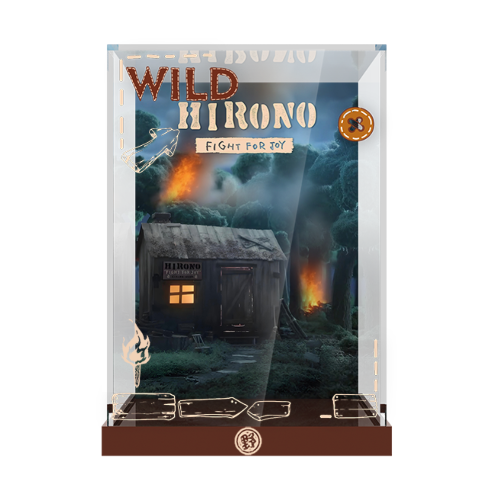 Acrylic Display Case for POP MART® Hirono “Living Wild-Fight for Joy Plush Doll “ (Model Not Included)