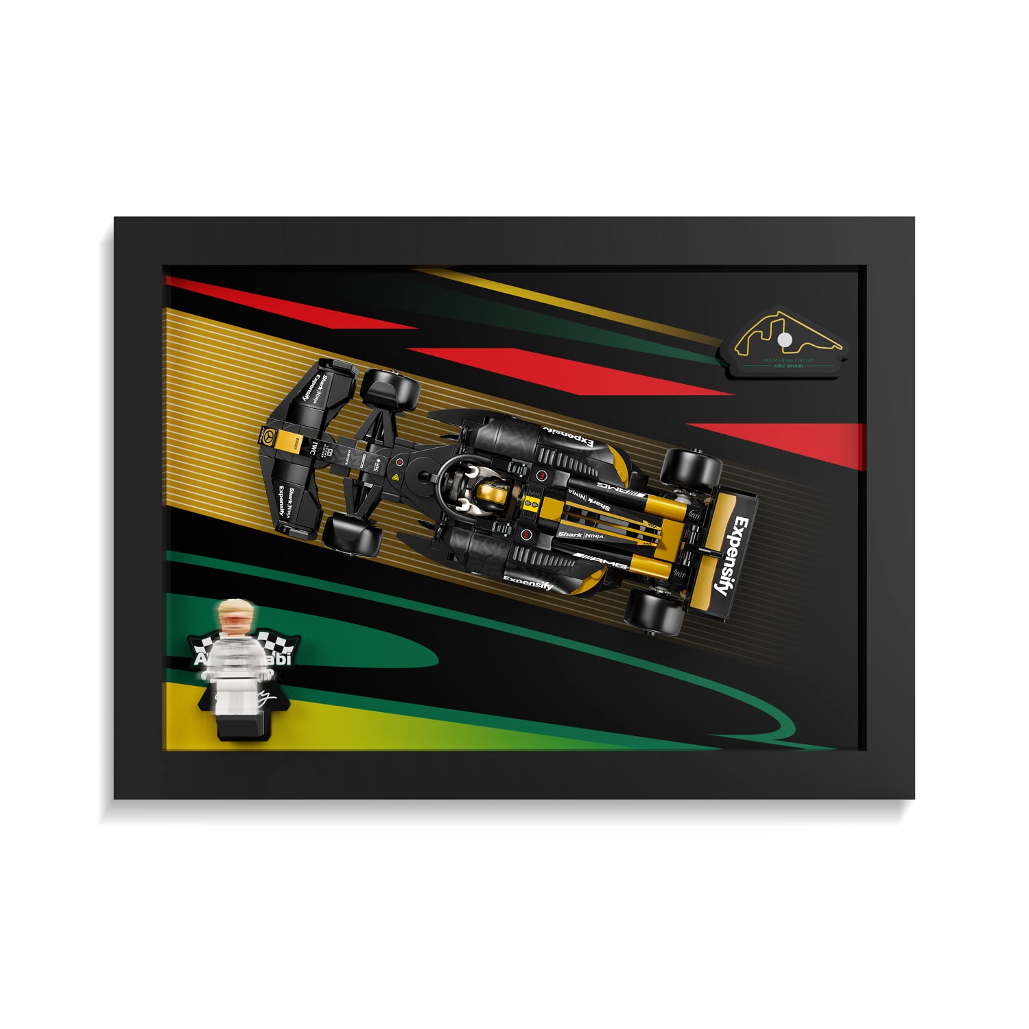 Acrylic Display Wall Mount for LEGO® Speed Champions 77252 APXGP Team Race Car from F1® The Movie