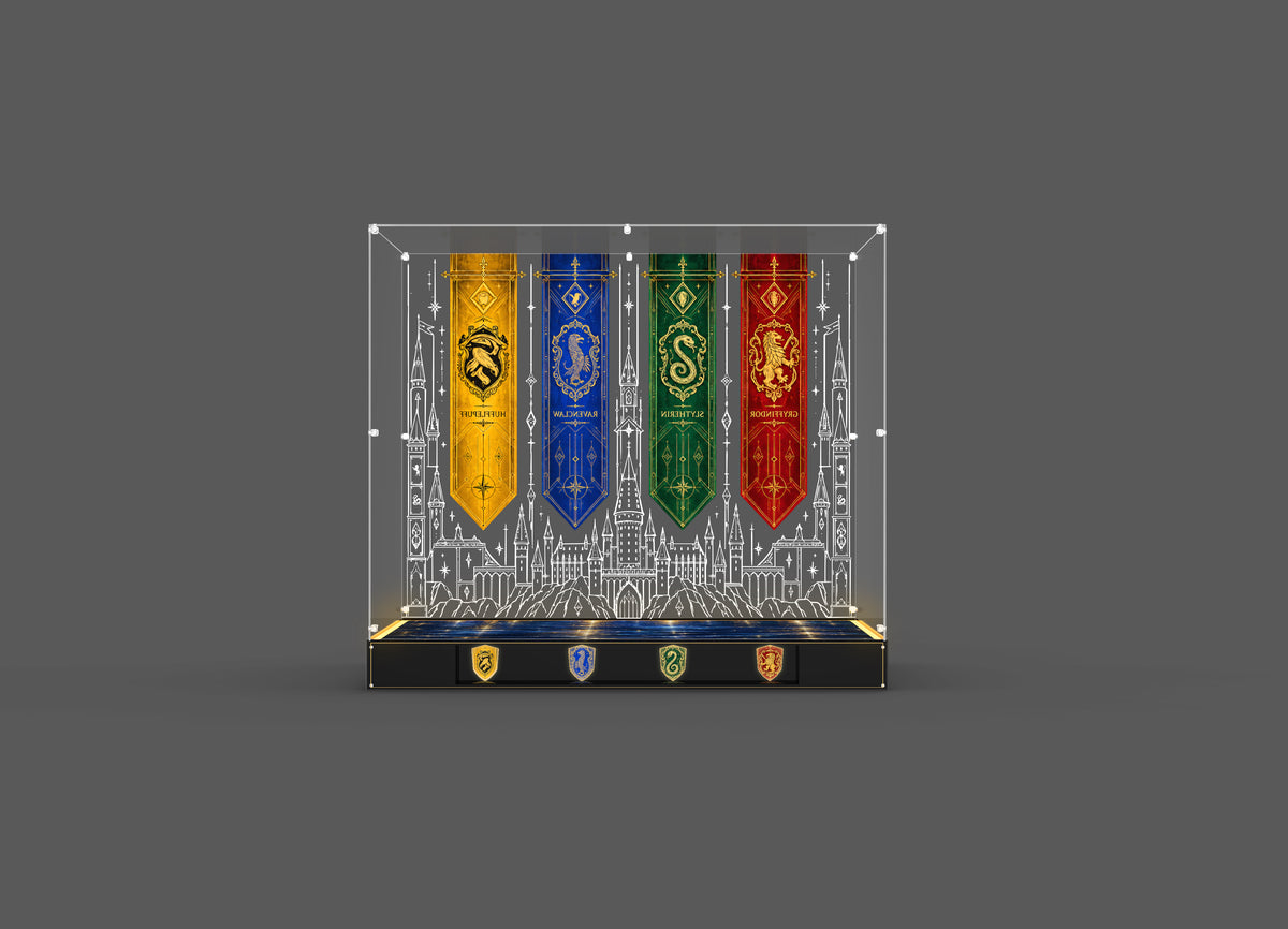 LED Light Acrylic Display Case for LEGO® Harry Potter™ 71043 Hogwarts™ Castle (LEGO® Set NOT Include)