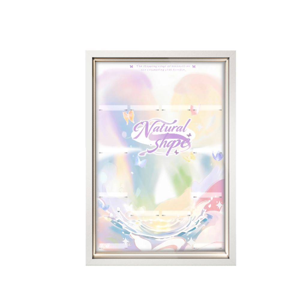 Cadre d'affichage en acrylique avec lumières LED pour POP MART® DIMOO « Série Formes de la Nature » (Modèle non inclus)