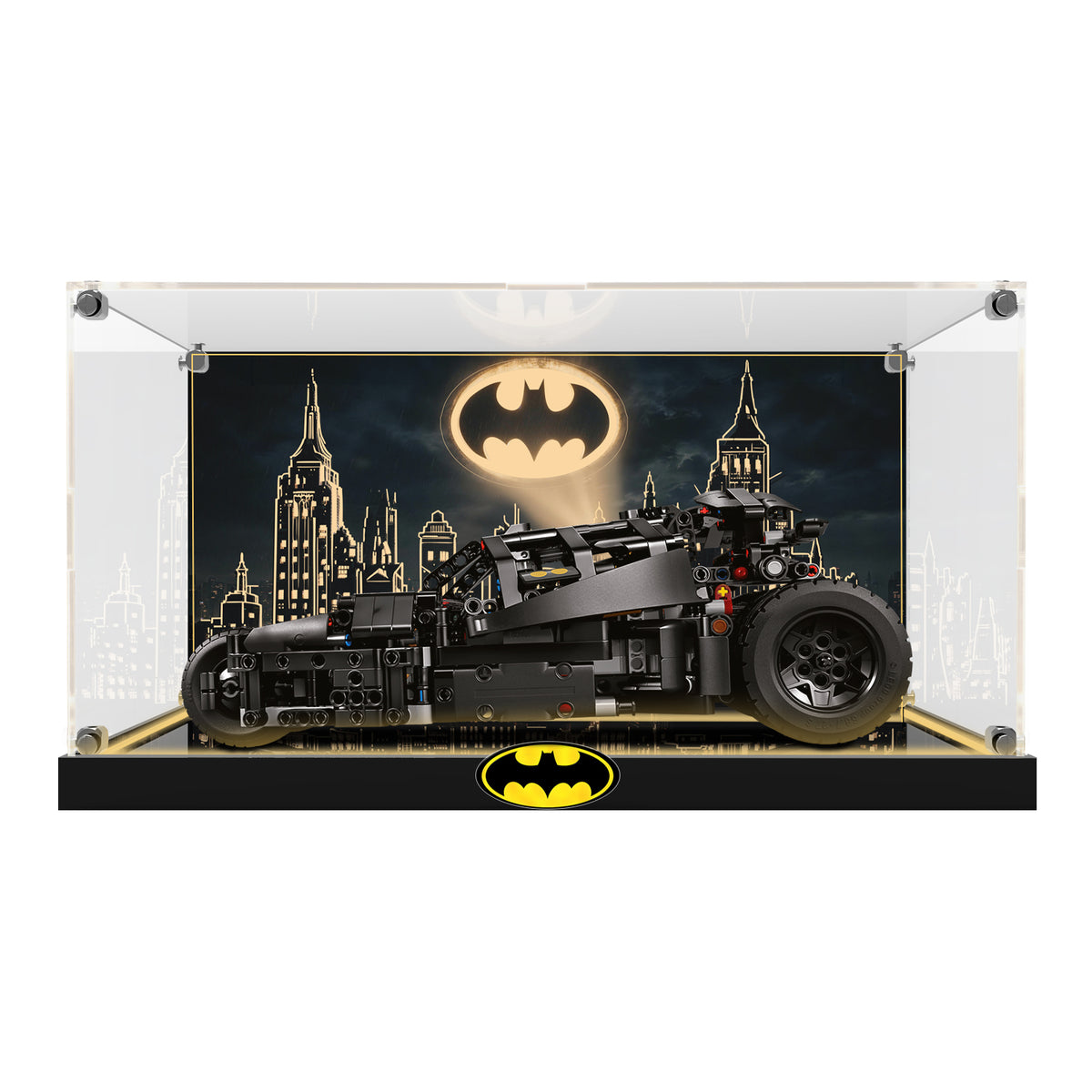 LED Light Acrylic Display Case for LEGO® Batman™ 42239 Batmobile™ Tumbler (LEGO® Set Not Included)