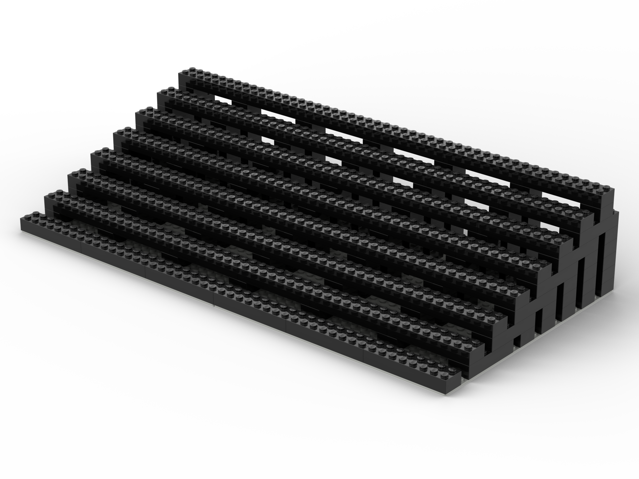 Universal Stepped Tier Display Stand for LEGO® Minifigures (Minifigures NOT Included)