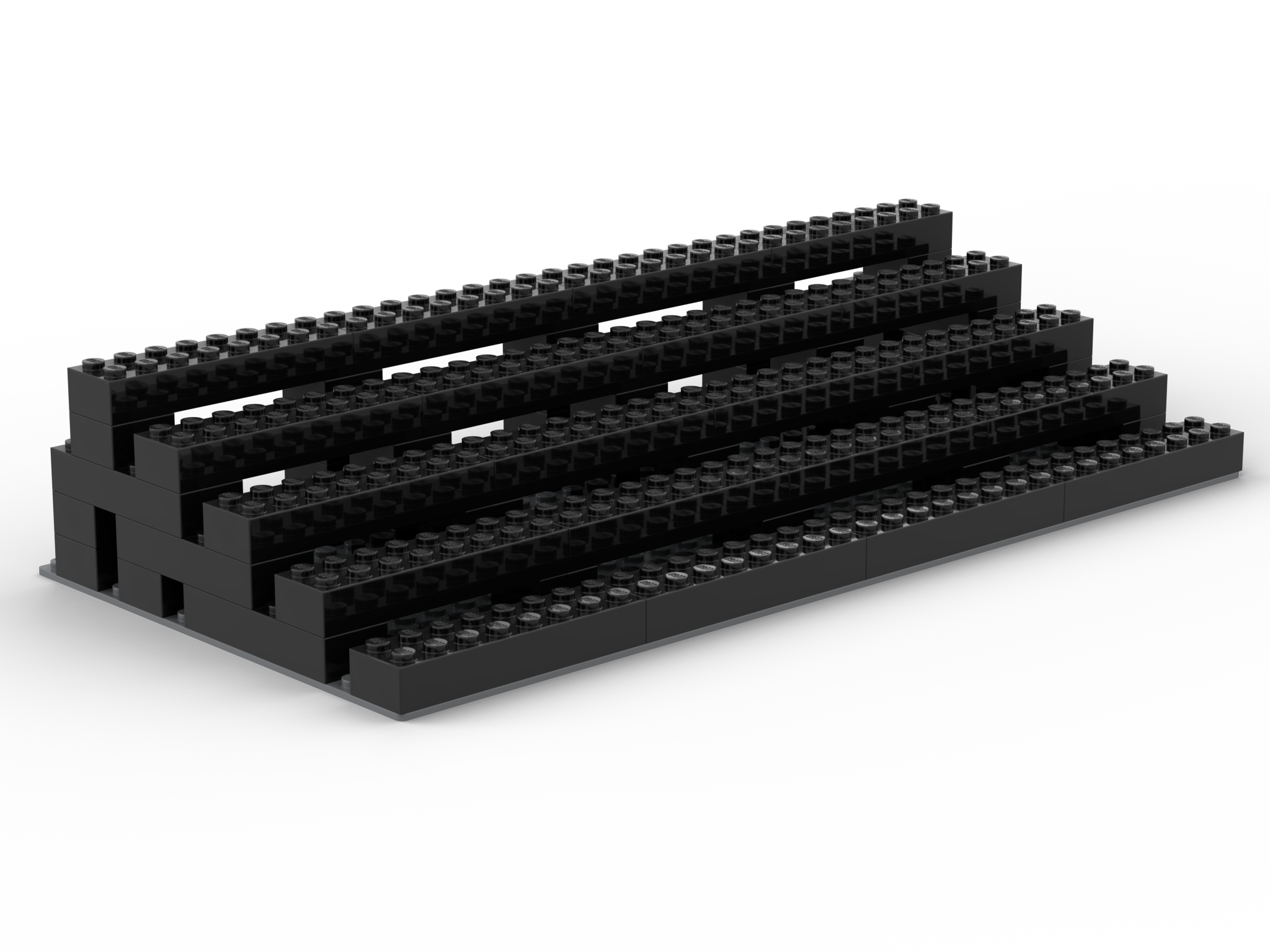 Universal Stepped Tier Display Stand for LEGO® Minifigures (Minifigures NOT Included)