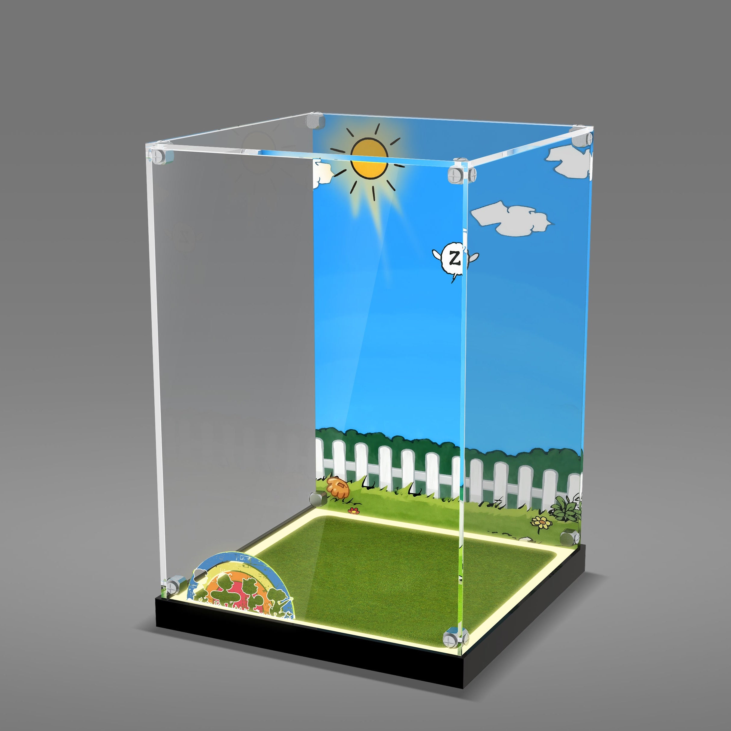 LED Light Acrylic Display Case for LEGO® Ideas 21368 Peanuts: Snoopy's Doghouse (LEGO® Set NOT Include)