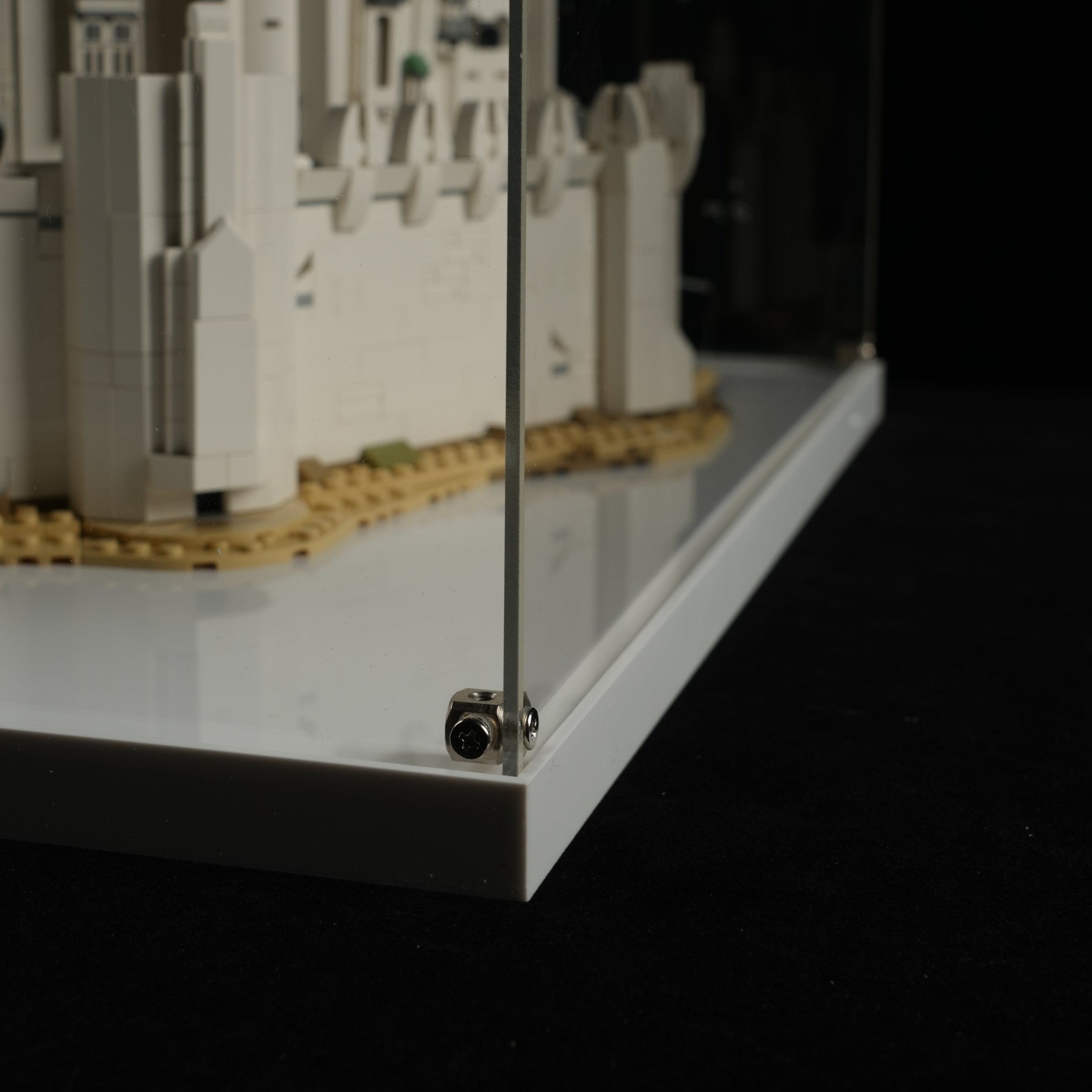 LED Light Acrylic Display Case for LEGO® Icons 11377 The Lord of the Rings: Minas Tirith™ (LEGO® Set NOT Include)
