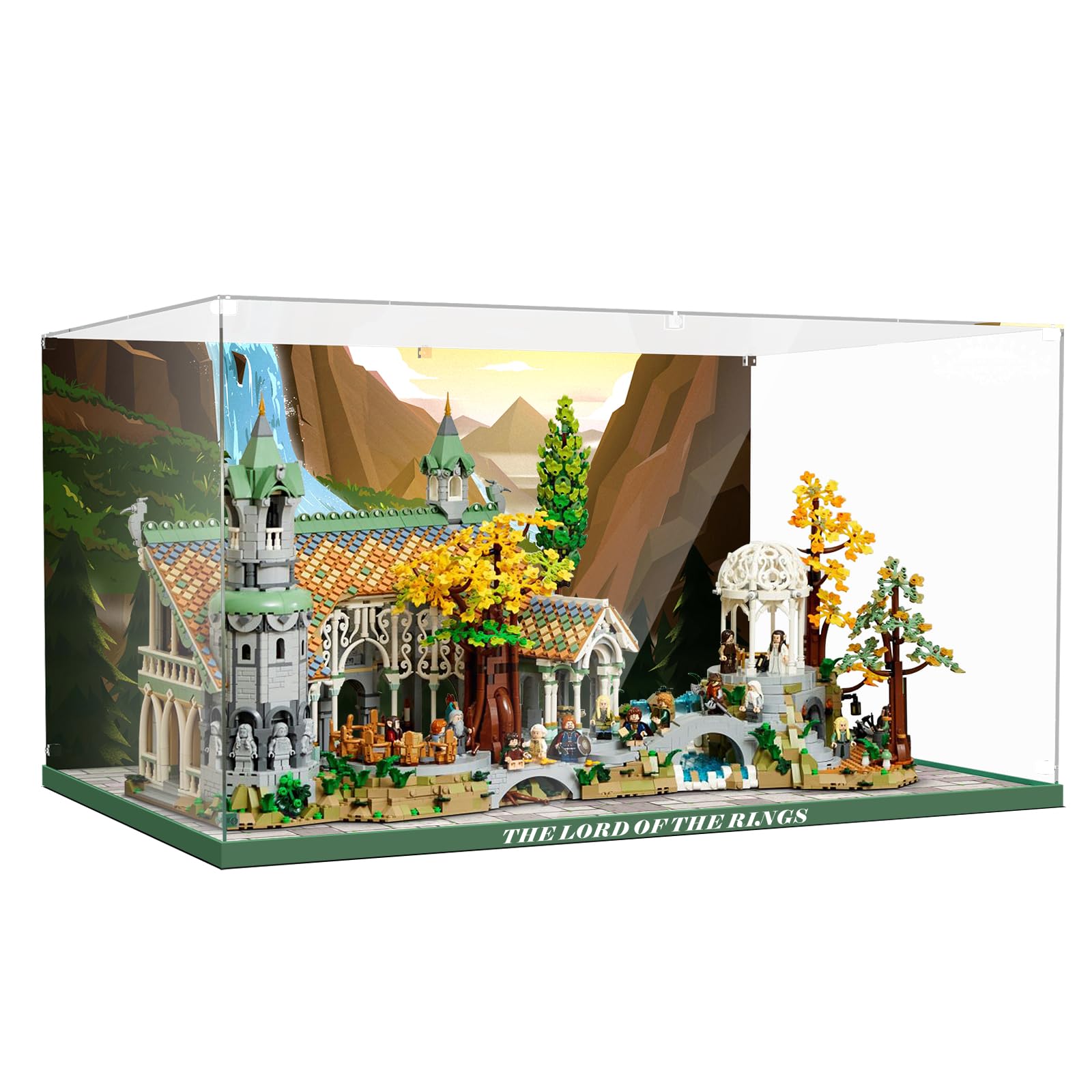 Acrylic Display Case for LEGO® 10316 THE LORD OF THE RINGS: RIVENDELL™ (LEGO® Set NOT Include)