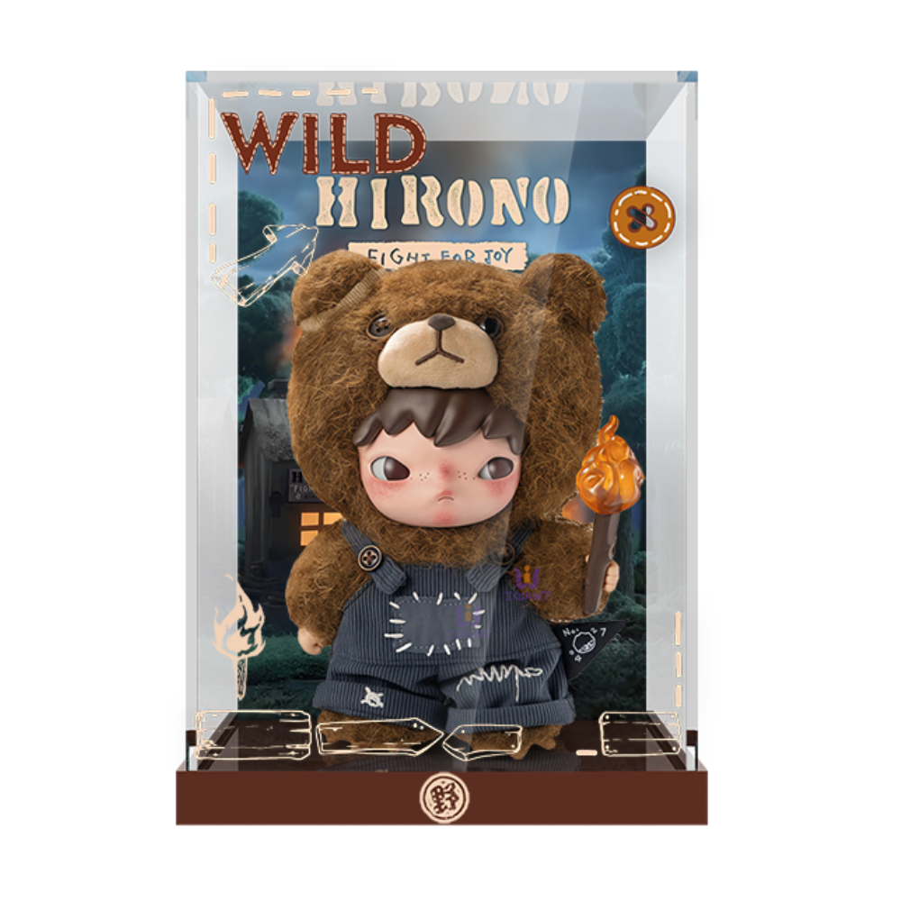 Acrylic Display Case for POP MART® Hirono “Living Wild-Fight for Joy Plush Doll “ (Model Not Included)