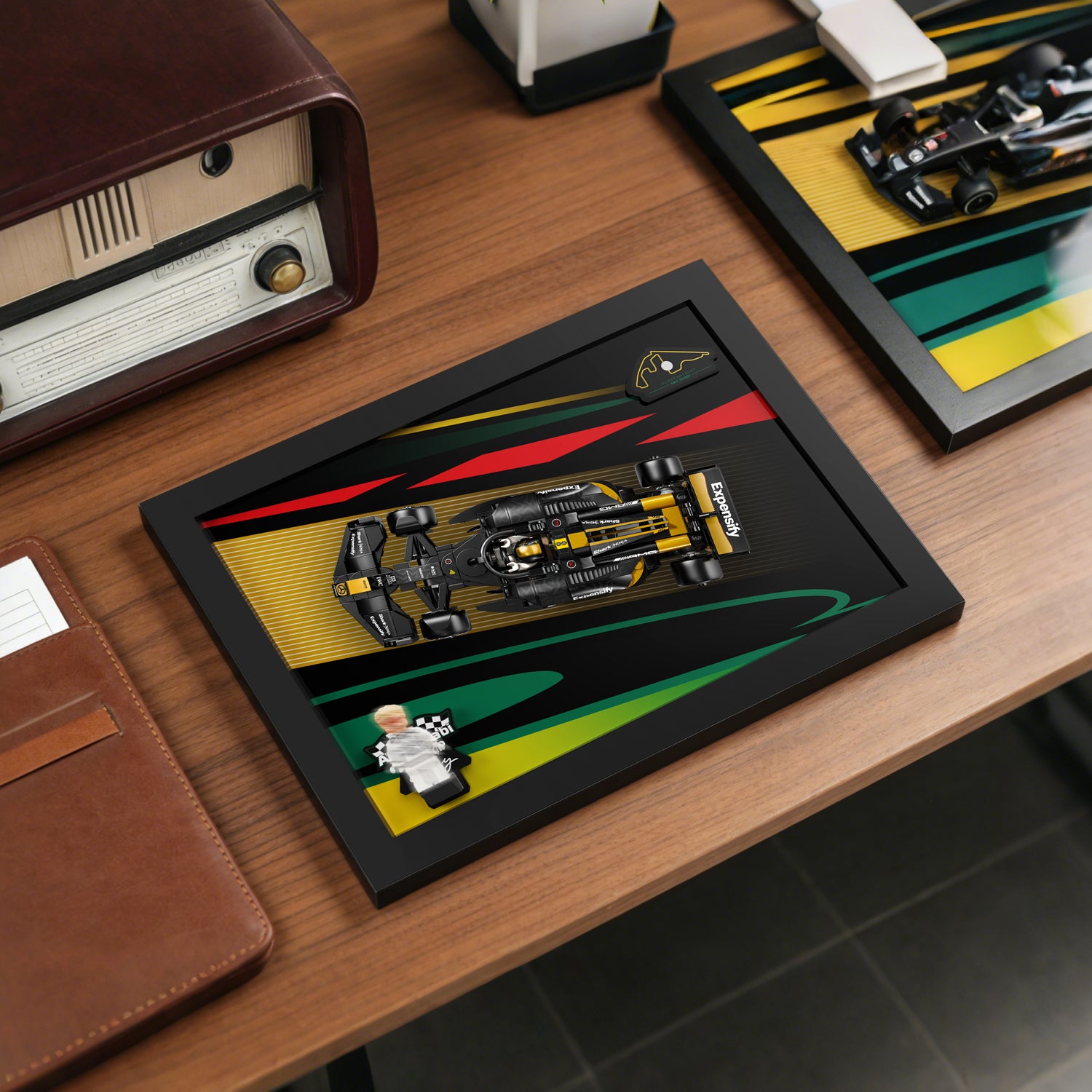 Acrylic Display Wall Mount for LEGO® Speed Champions 77252 APXGP Team Race Car from F1® The Movie