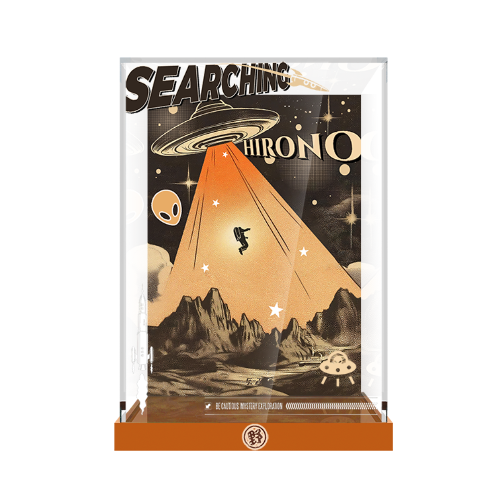 Acrylic Display Case for POP MART® Hirono “Search for Aliens Figurine“ (Model Not Included)