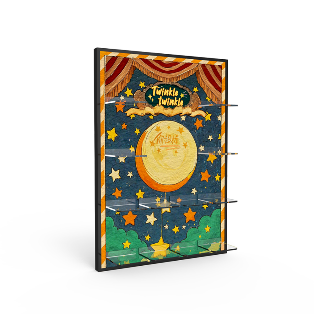 Acrylic Display Frame for POP MART® Twinkle Twinkle "Be a Little Star Series Figures" (Model Not Included)