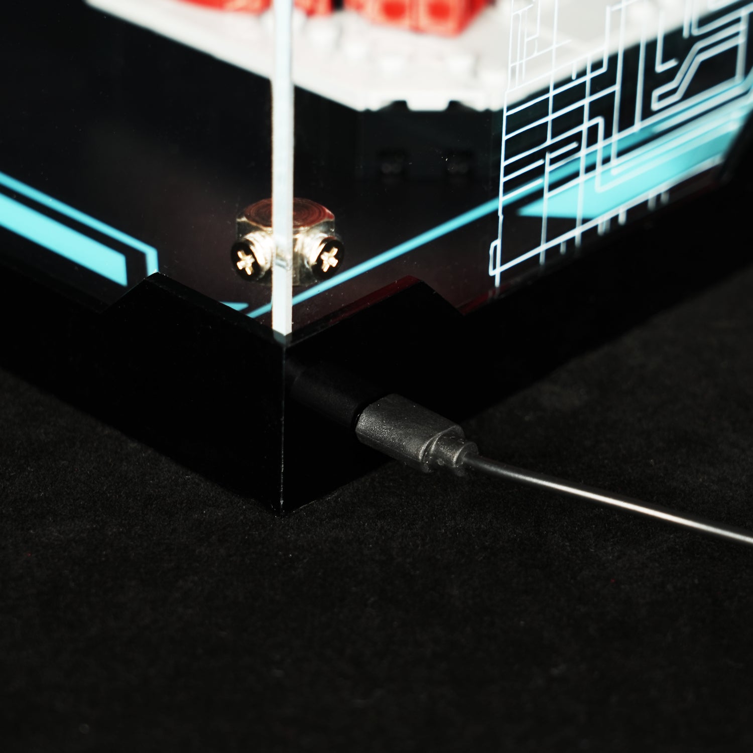 LED Light Acrylic Display Case for LEGO® Marvel™ 76344 Iron Man Mark 3 Collectors' Edition (LEGO® Set Not Included).