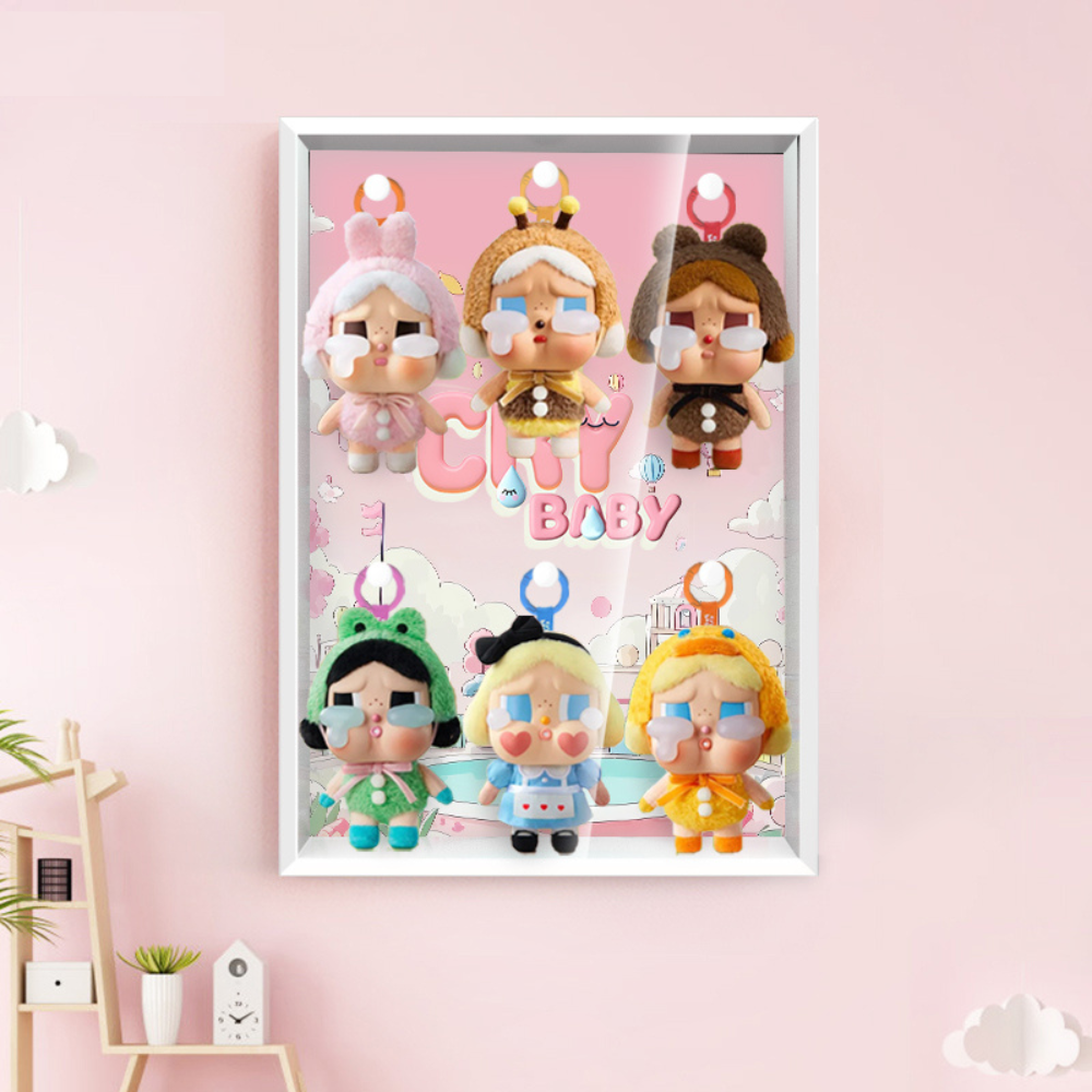 Acrylic Display Frame for POP MART® CRYBABY "Crying Again Series" (Model Not Included).