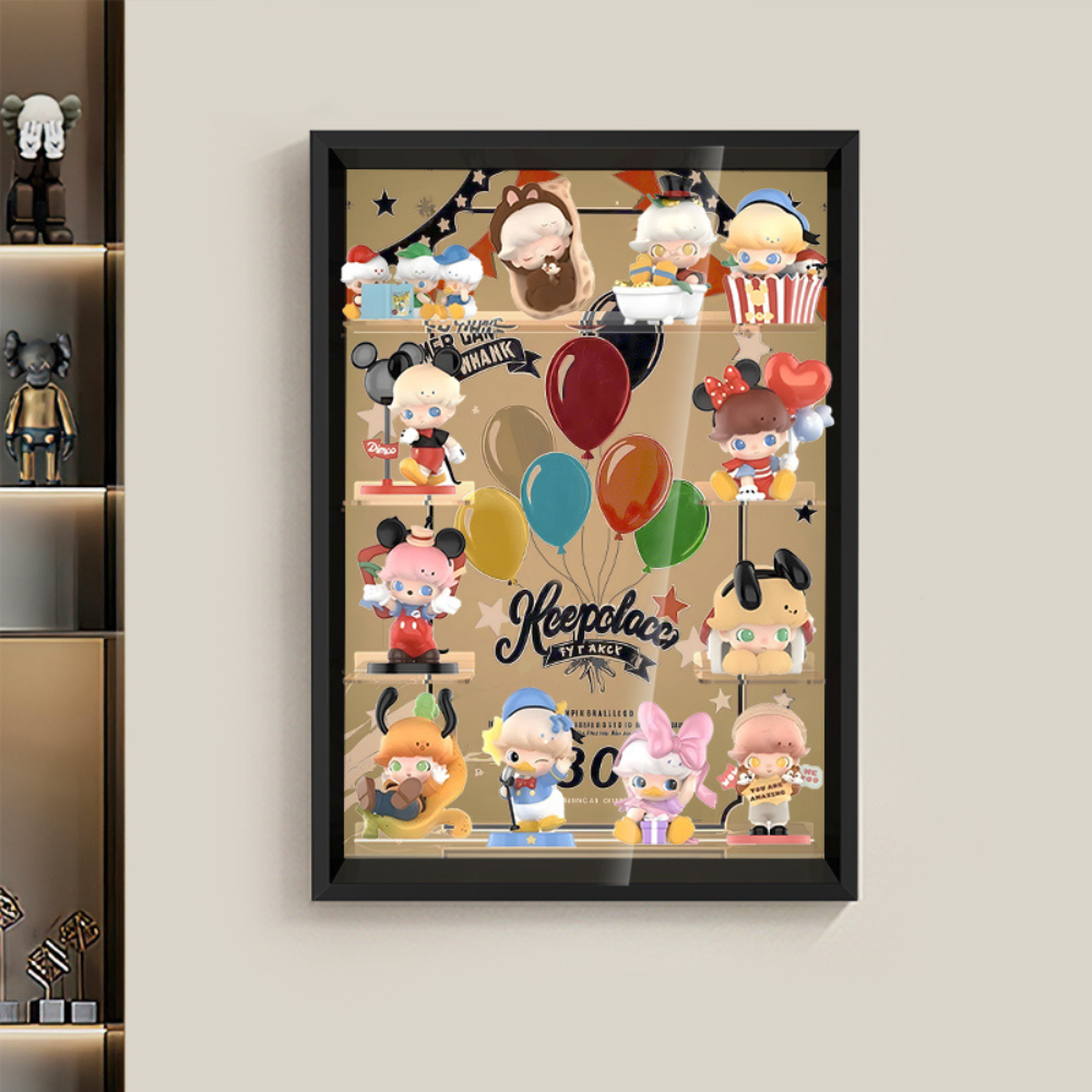 Acrylic Display Frame for POP MART® DIMOO "WORLD × DISNEY Series Figures" (Model Not Included).