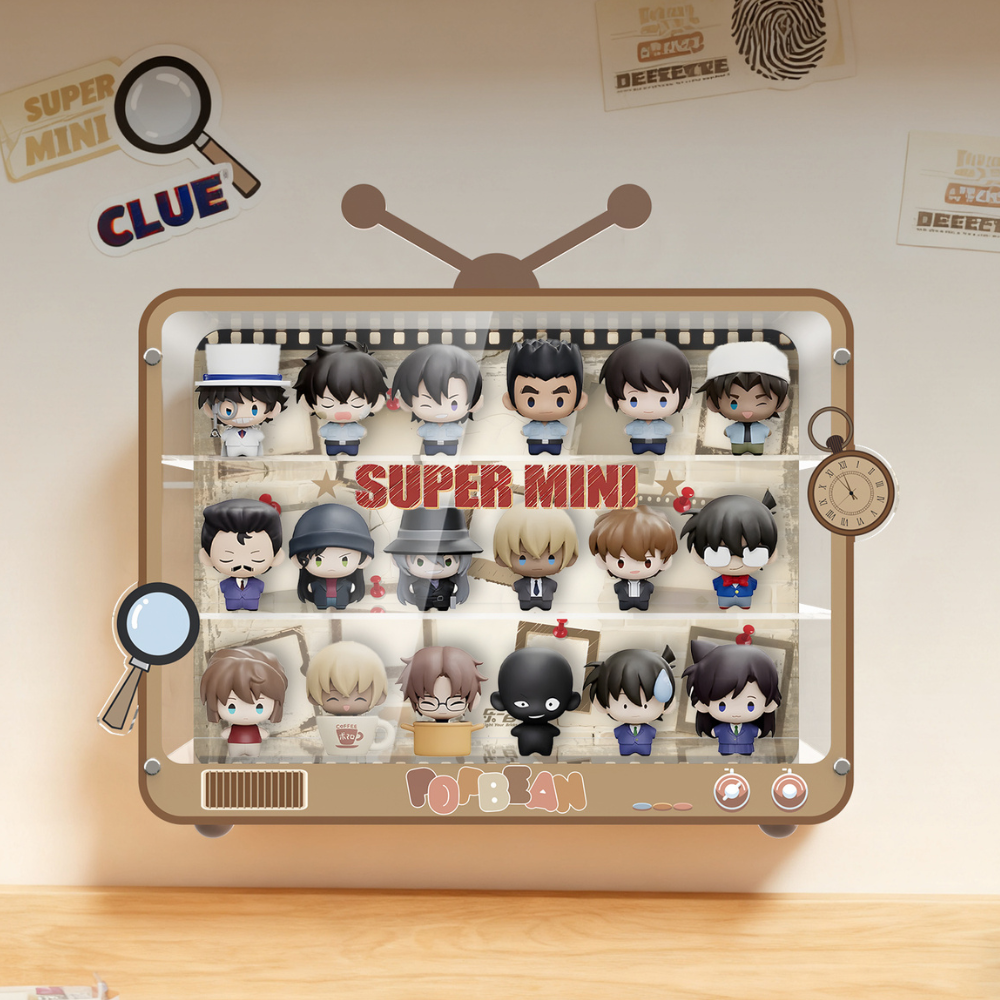Acrylic Display Case for POP MART® Detective Conan “Super Mini Figure“ (Model Not Included)