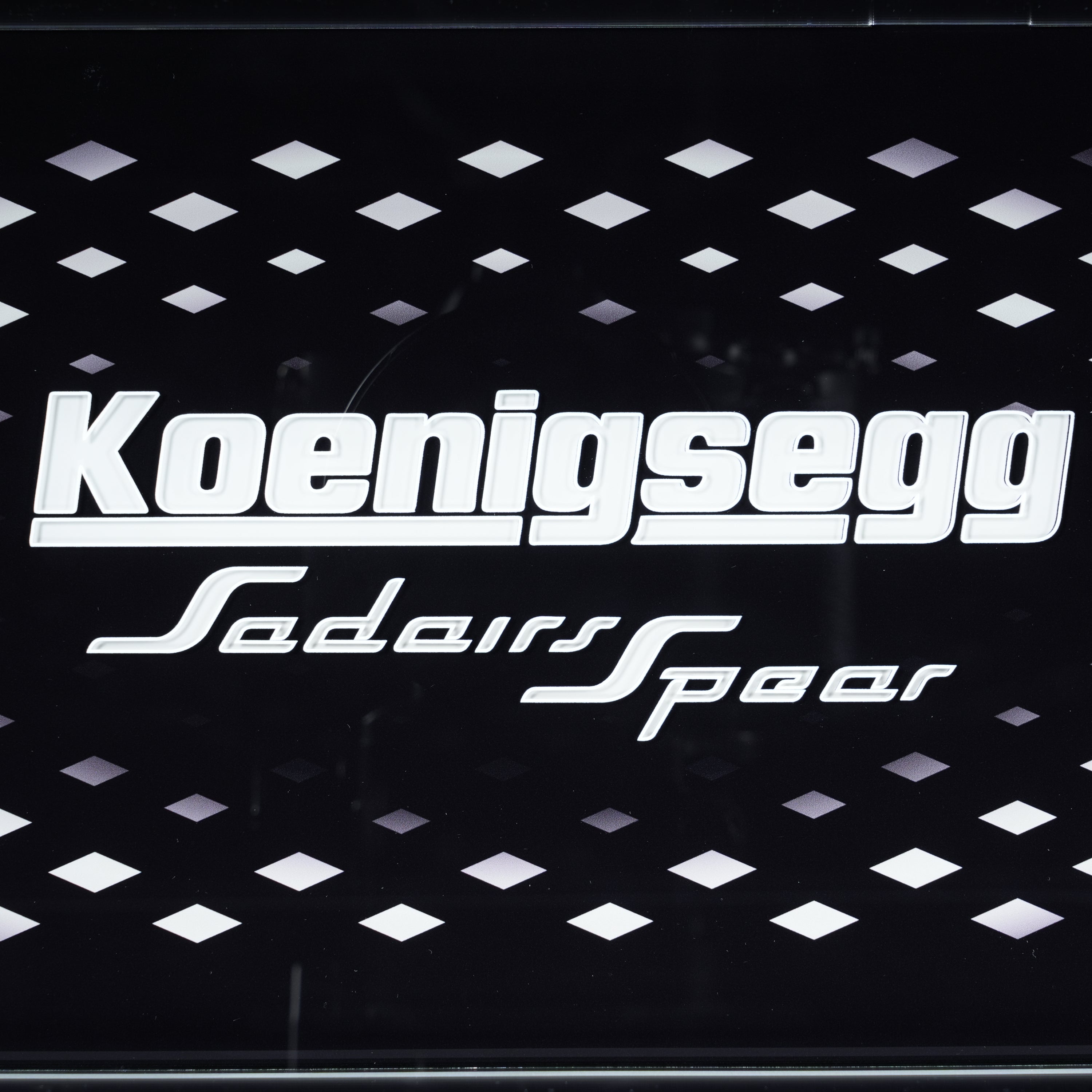 LED Light Acrylic Display Case for LEGO® Technic 42232 Koenigsegg Sadair's Spear Megacar (LEGO® Set Not Included).