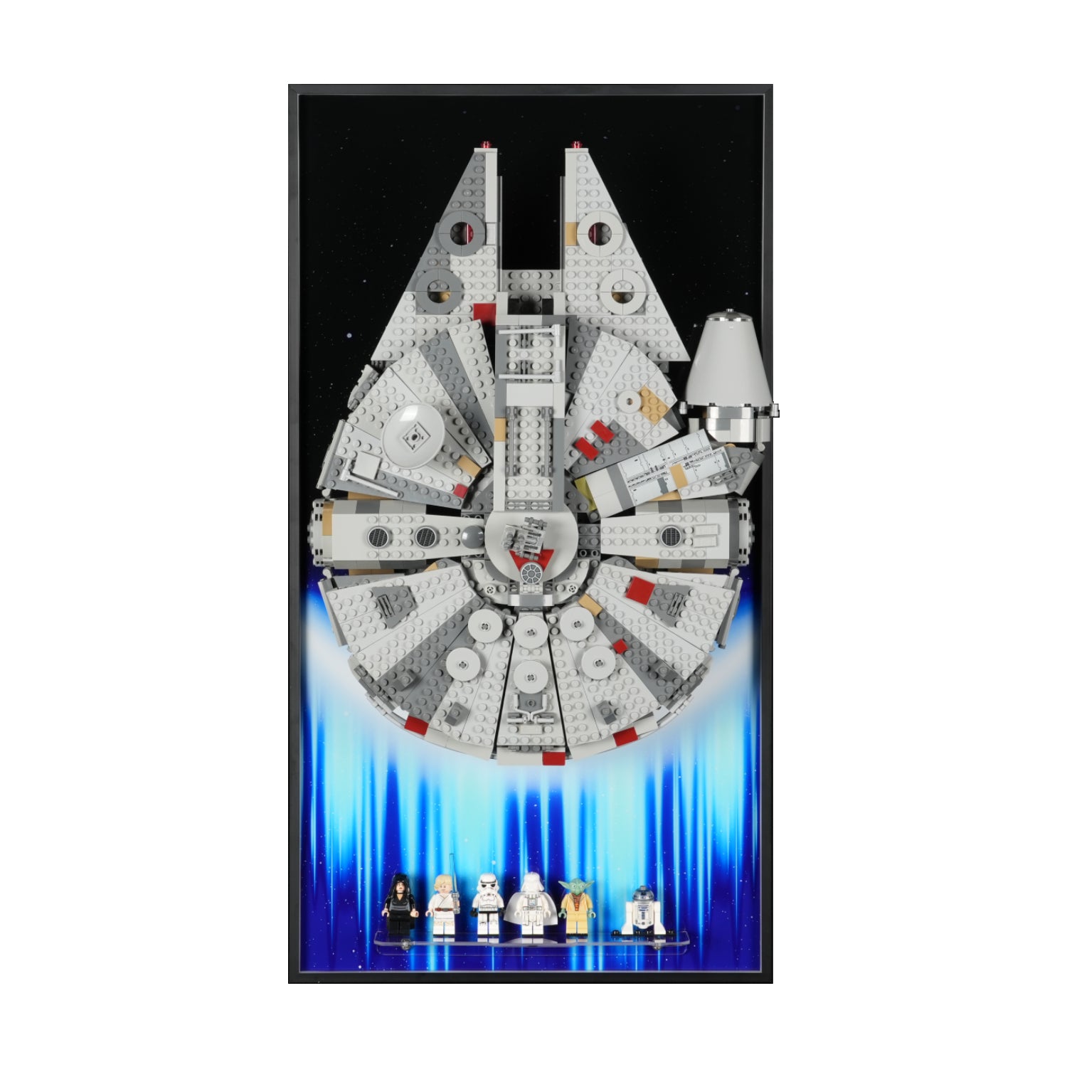 Display Wall Mount for LEGO® Star Wars™ 75257/75389 Millennium Falcon/Dark Falcon (LEGO® Set NOT Include)