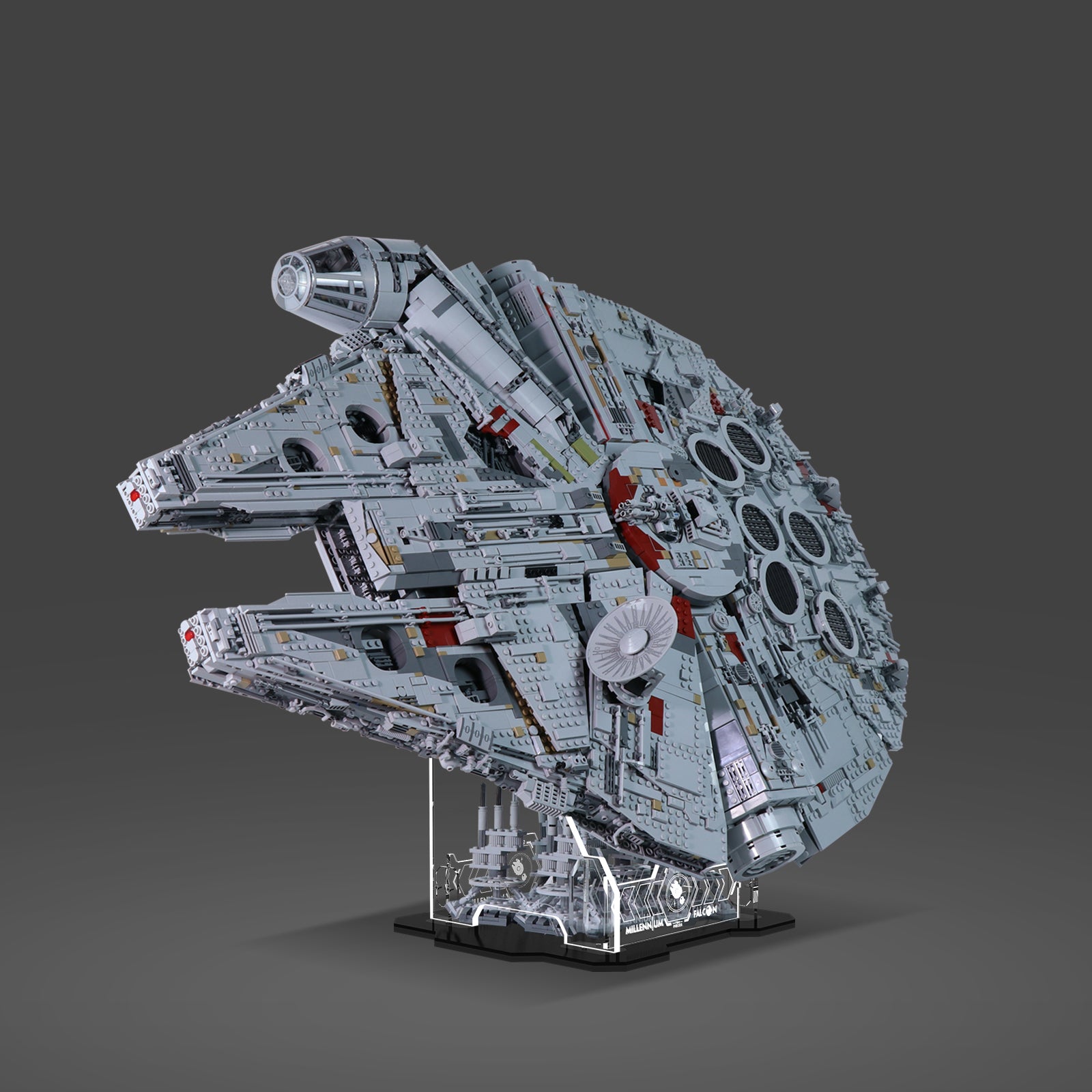 New Upgraded Version Acrylic Display Stand for LEGO® 75192 Star Wars™ Ultimate Millennium Falcon (LEGO® Set NOT Include)