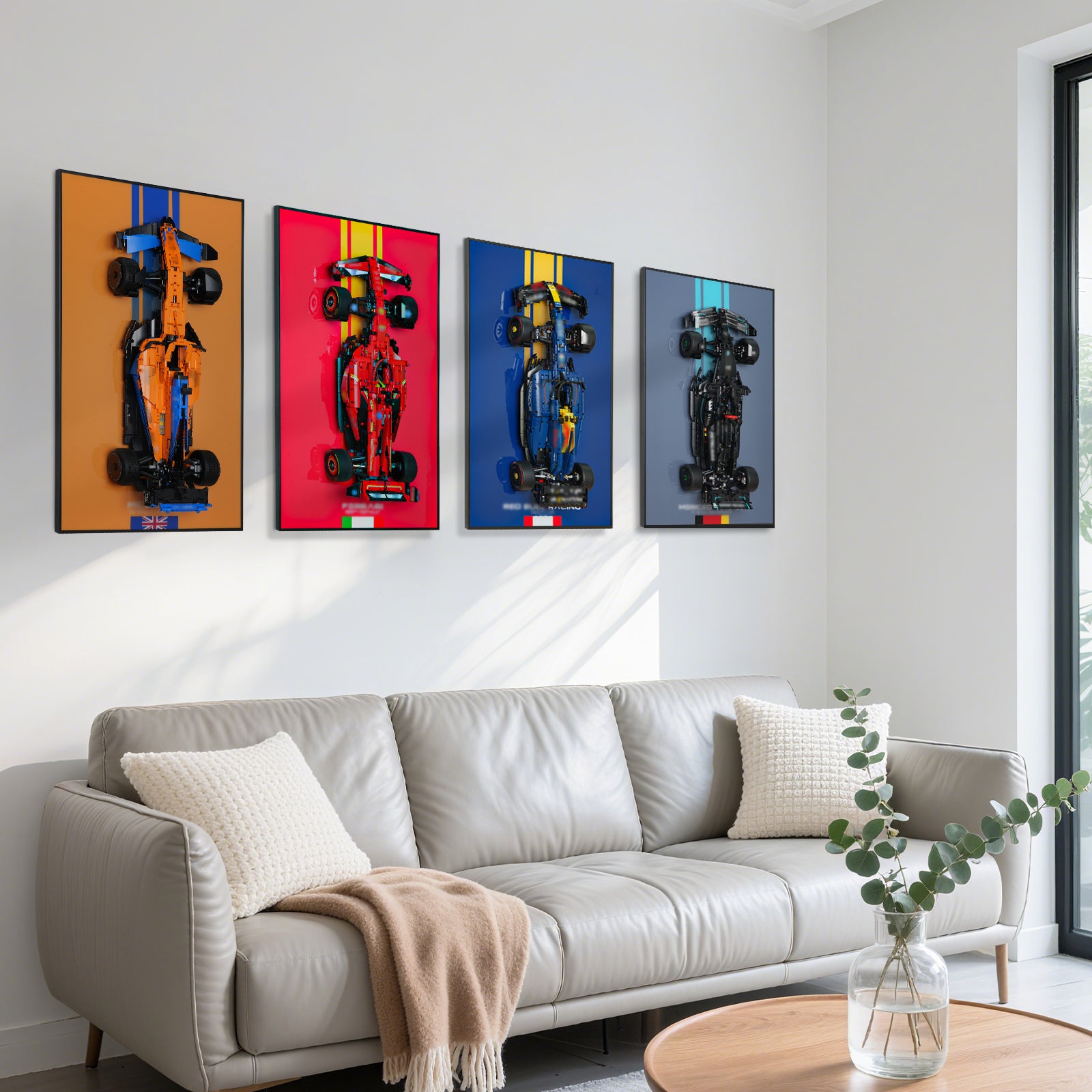 Acrylic Display Wall Mount for LEGO® Technic™ 42207 / 42206 / 42171 / 42141 (CLEARANCE SALE)