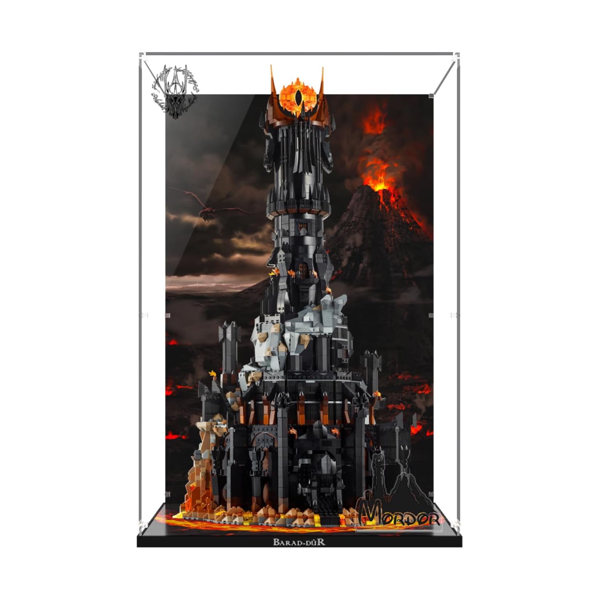 Acrylic Display Case for LEGO® Lord of the Rings™ 10333 The Lord of the Rings: Barad-dûr™ (LEGO® Set NOT Included)