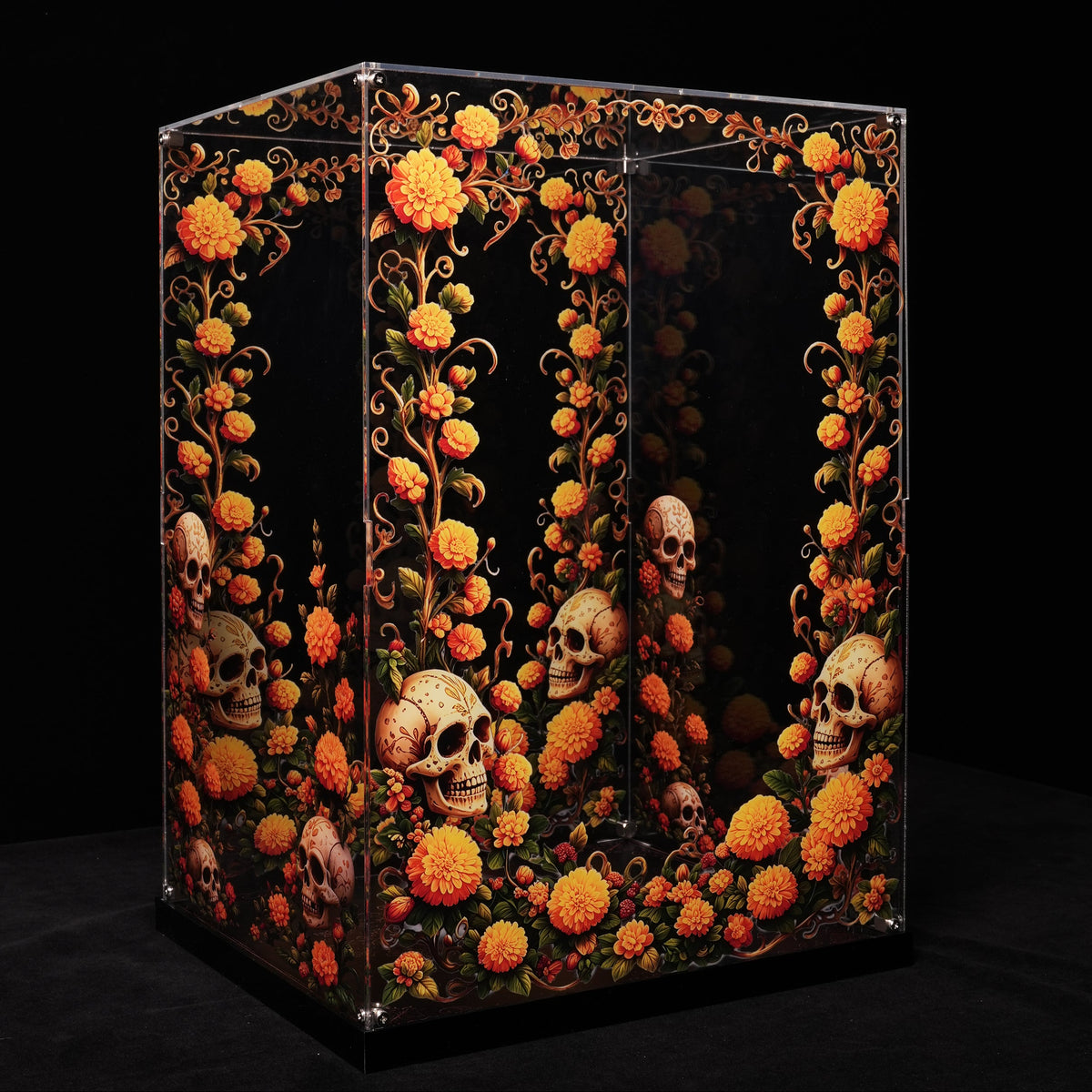 LED Light Acrylic Display Case for LEGO® Ideas 21372 La Catrina (LEGO® Set Not Included)