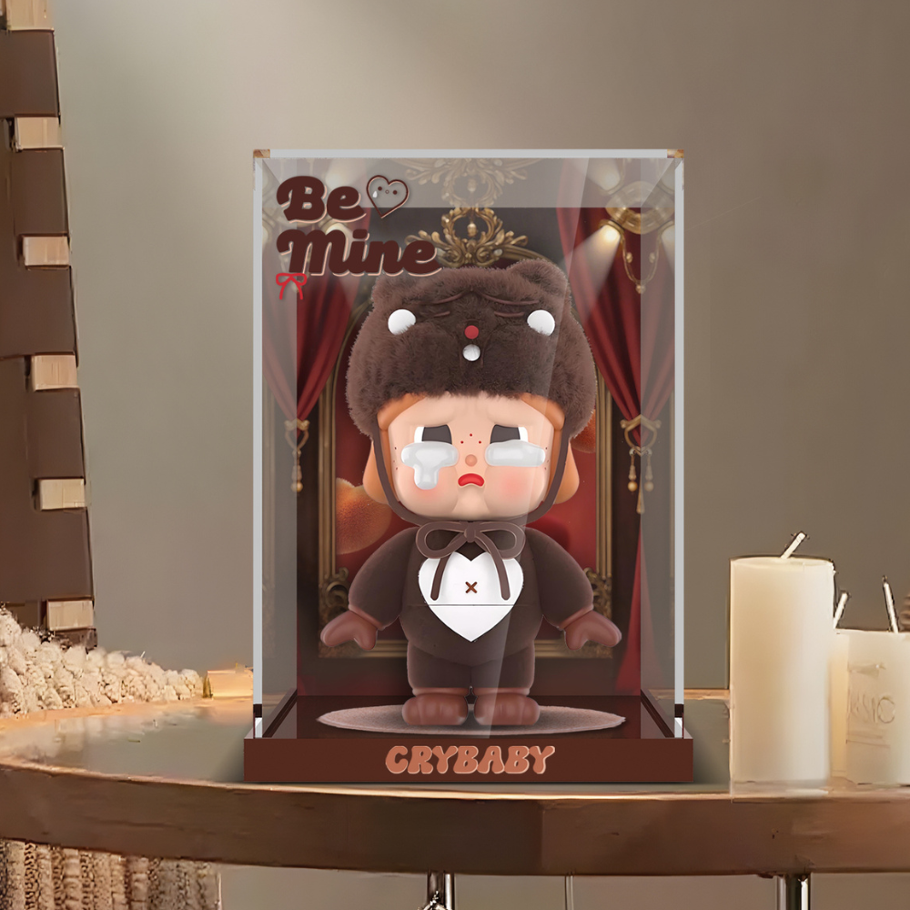 Acrylic Display Case for POP MART® CRYBABY “BE MINE FIGURINE“ (Model Not Included)