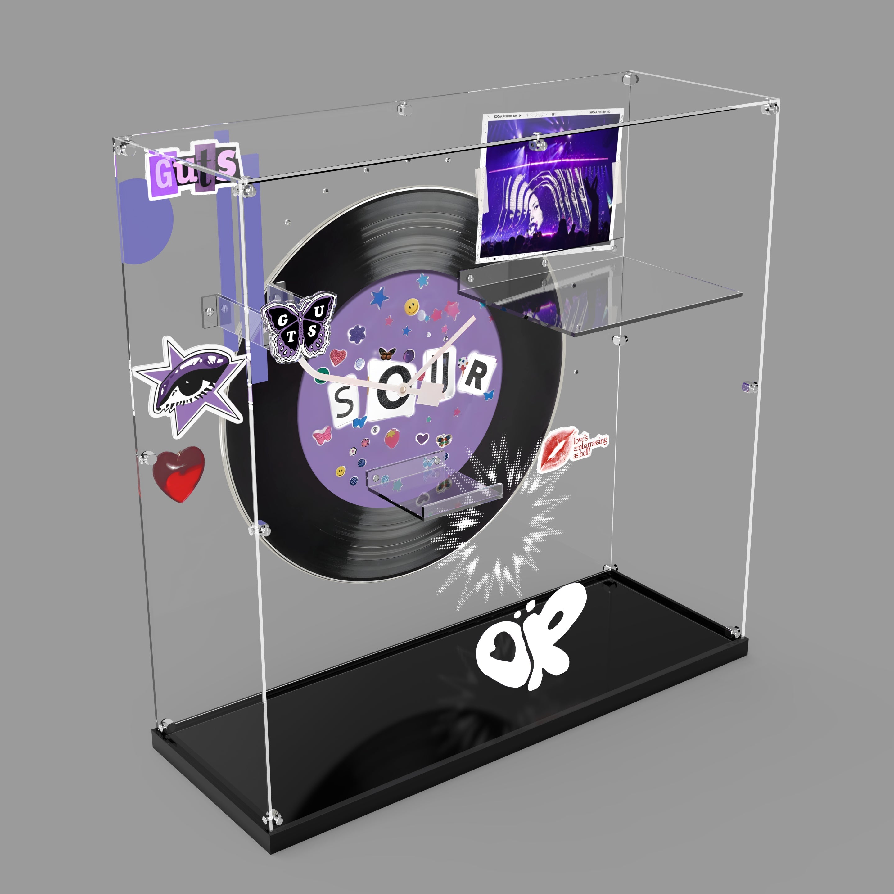 Acrylic Display Case for LEGO® Editions 43031 & 43030 & 43029 & 11507 & 43028 Olivia Rodrigo's Collection (LEGO® Set Not Included)