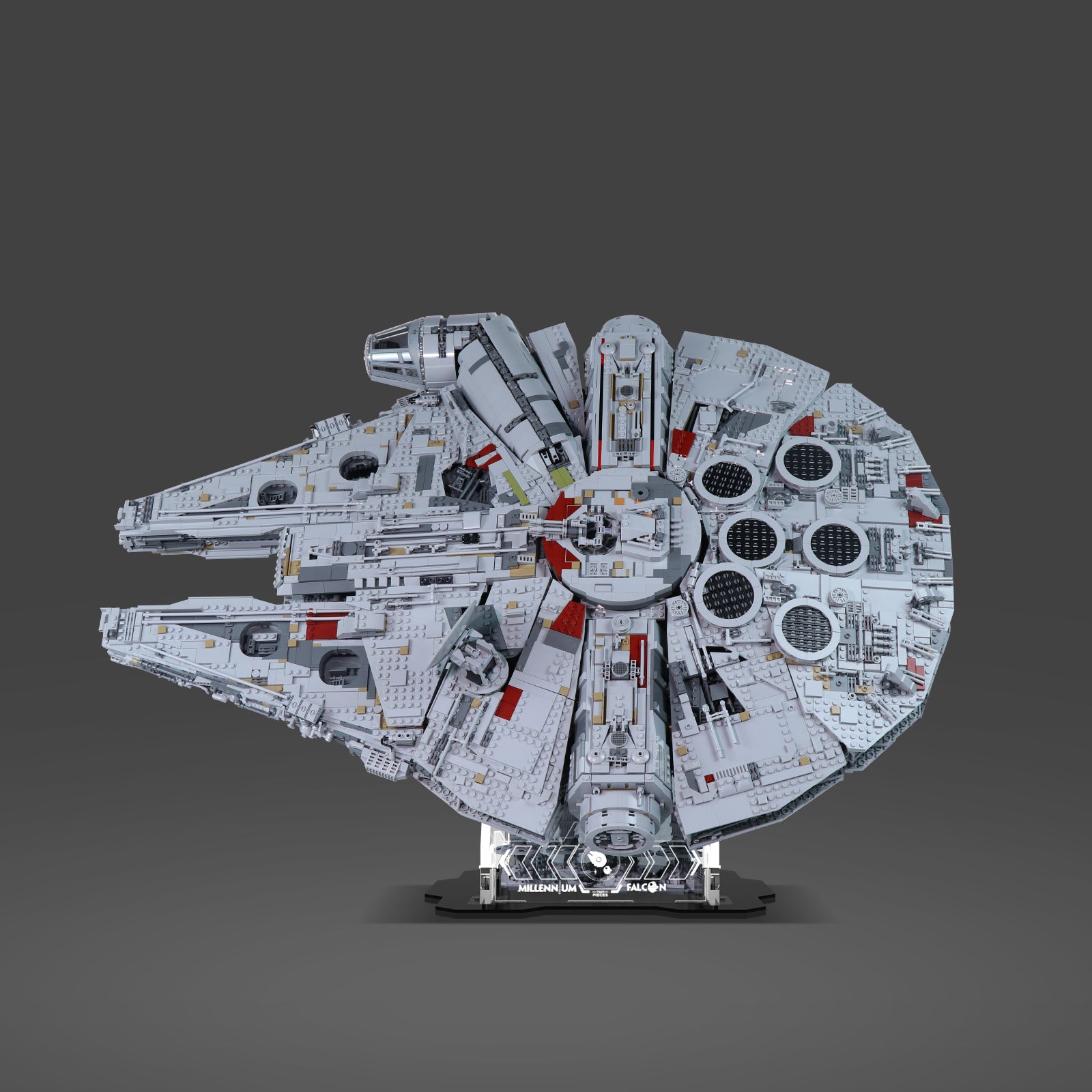 New Upgraded Version Acrylic Display Stand for LEGO® 75192 Star Wars™ Ultimate Millennium Falcon (LEGO® Set NOT Include)