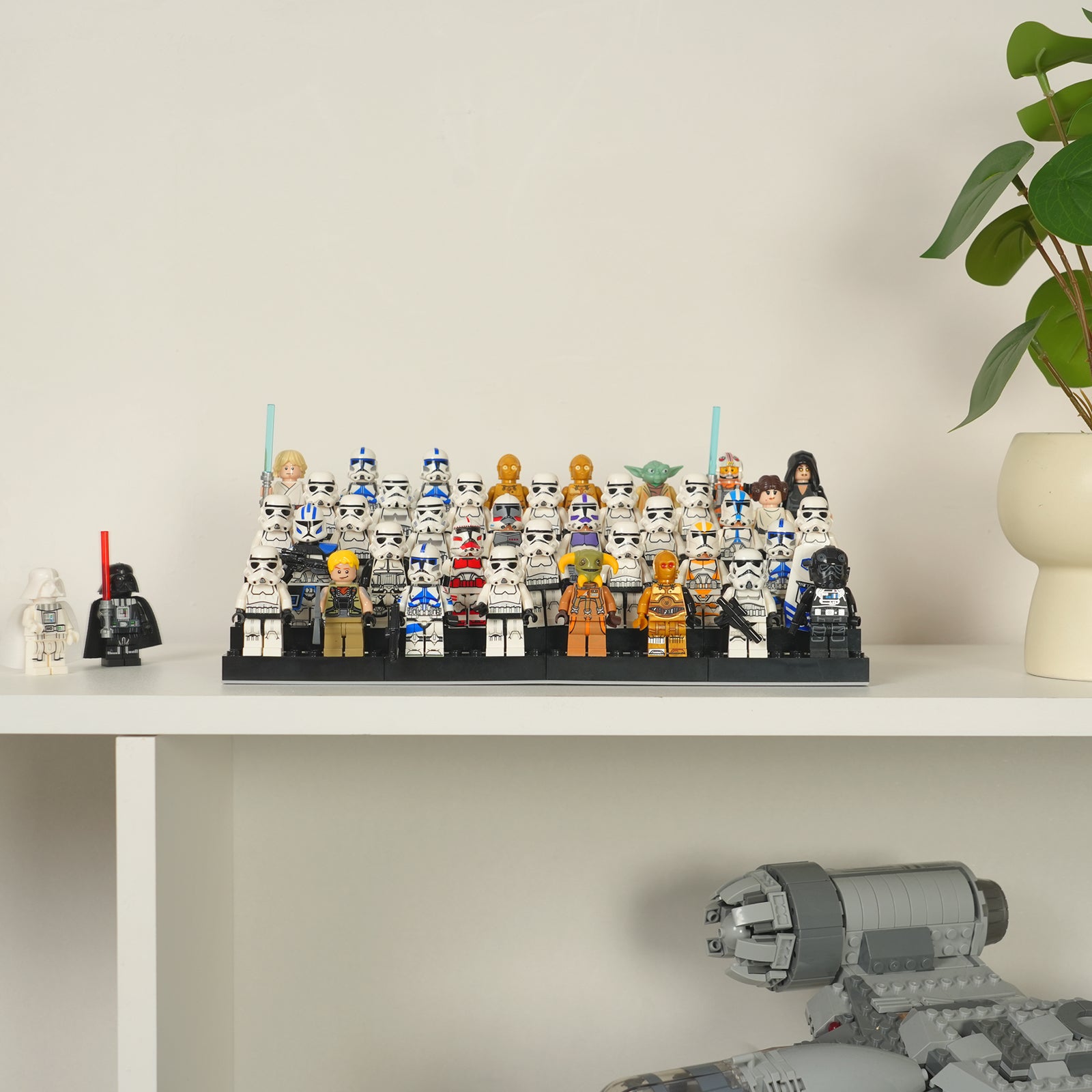 Universal Stepped Tier Display Stand for LEGO® Minifigures (Minifigures NOT Included)