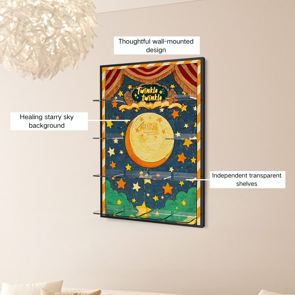 Acrylic Display Frame for POP MART® Twinkle Twinkle "Be a Little Star Series Figures" (Model Not Included)