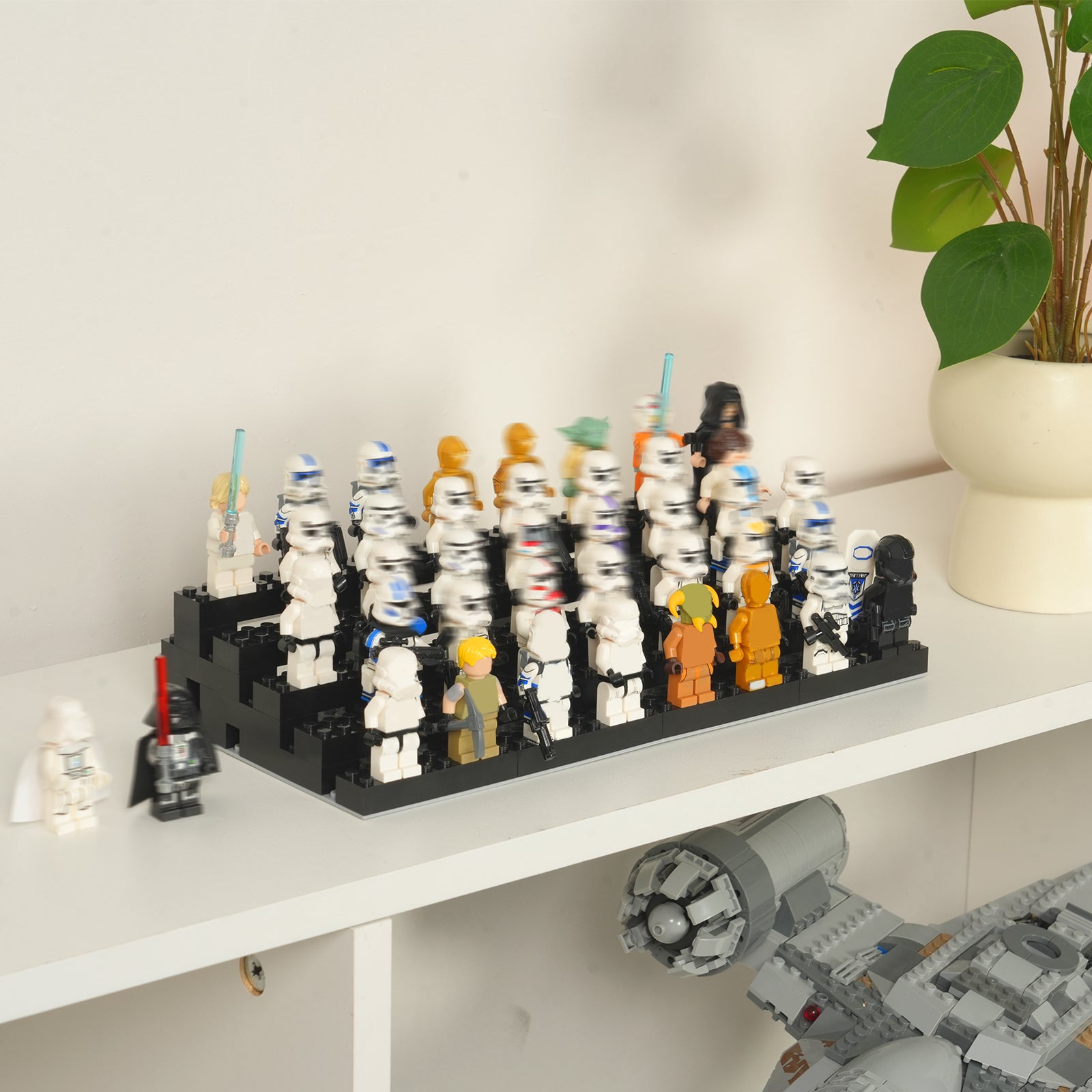 Universal Stepped Tier Display Stand for LEGO® Minifigures (Minifigures NOT Included)