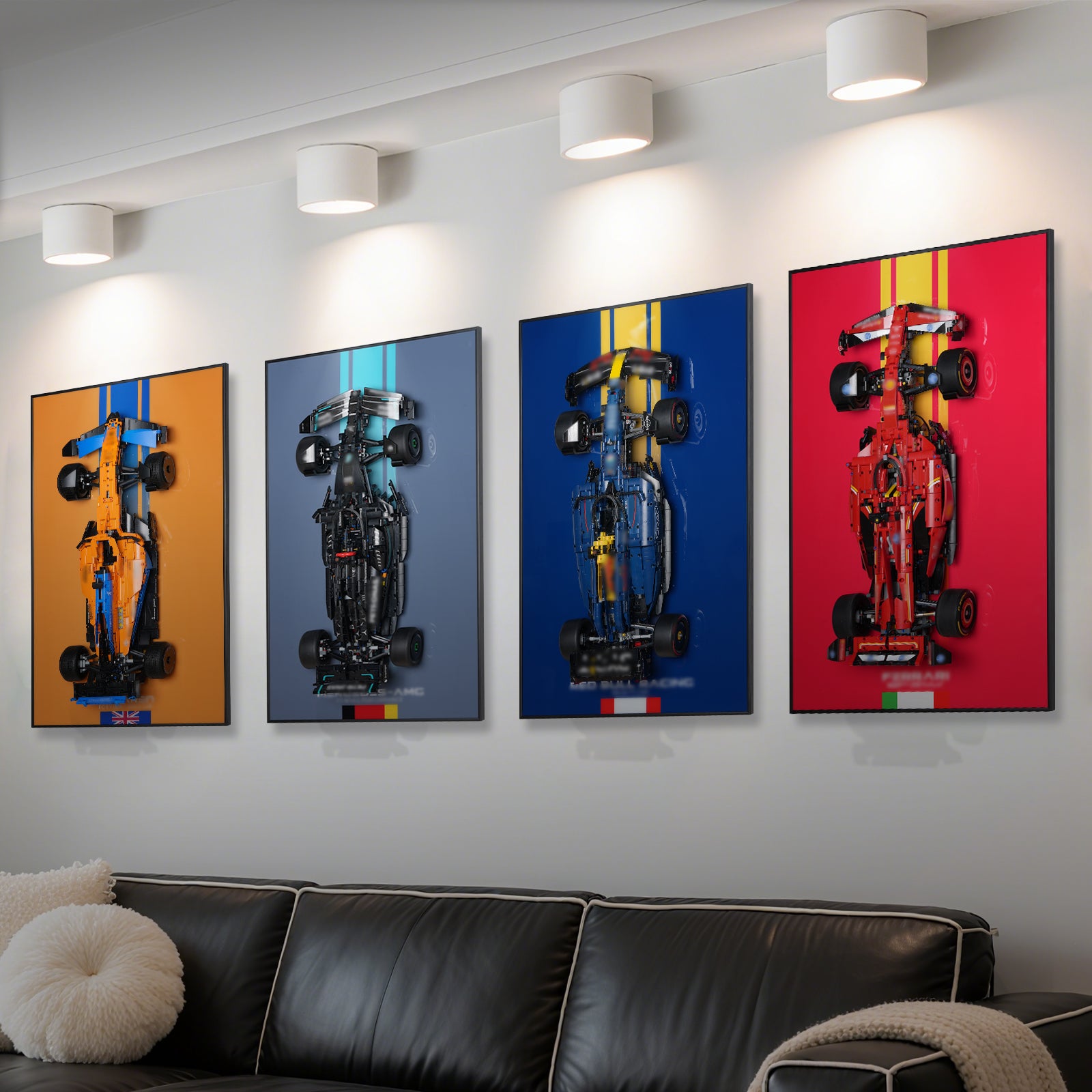 Acrylic Display Wall Mount for LEGO® Technic™ 42207 / 42206 / 42171 / 42141 (CLEARANCE SALE)