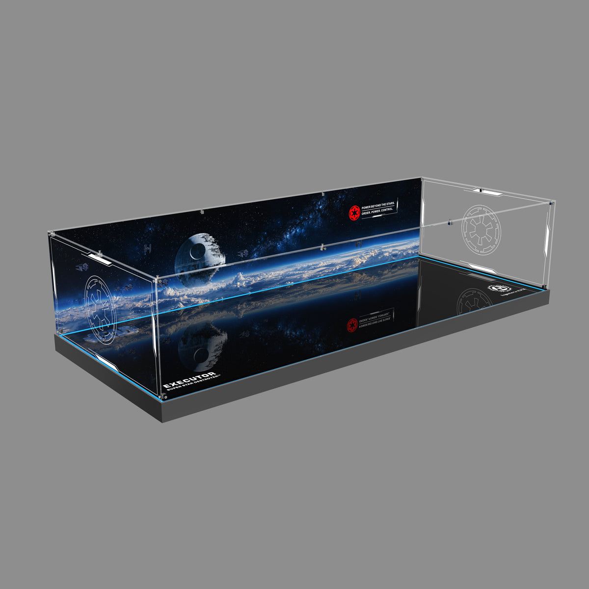 LED Light Acrylic Display Case for LEGO® Star Wars™ 75457 Executor Super Star Destroyer™ (LEGO® Set NOT Included)