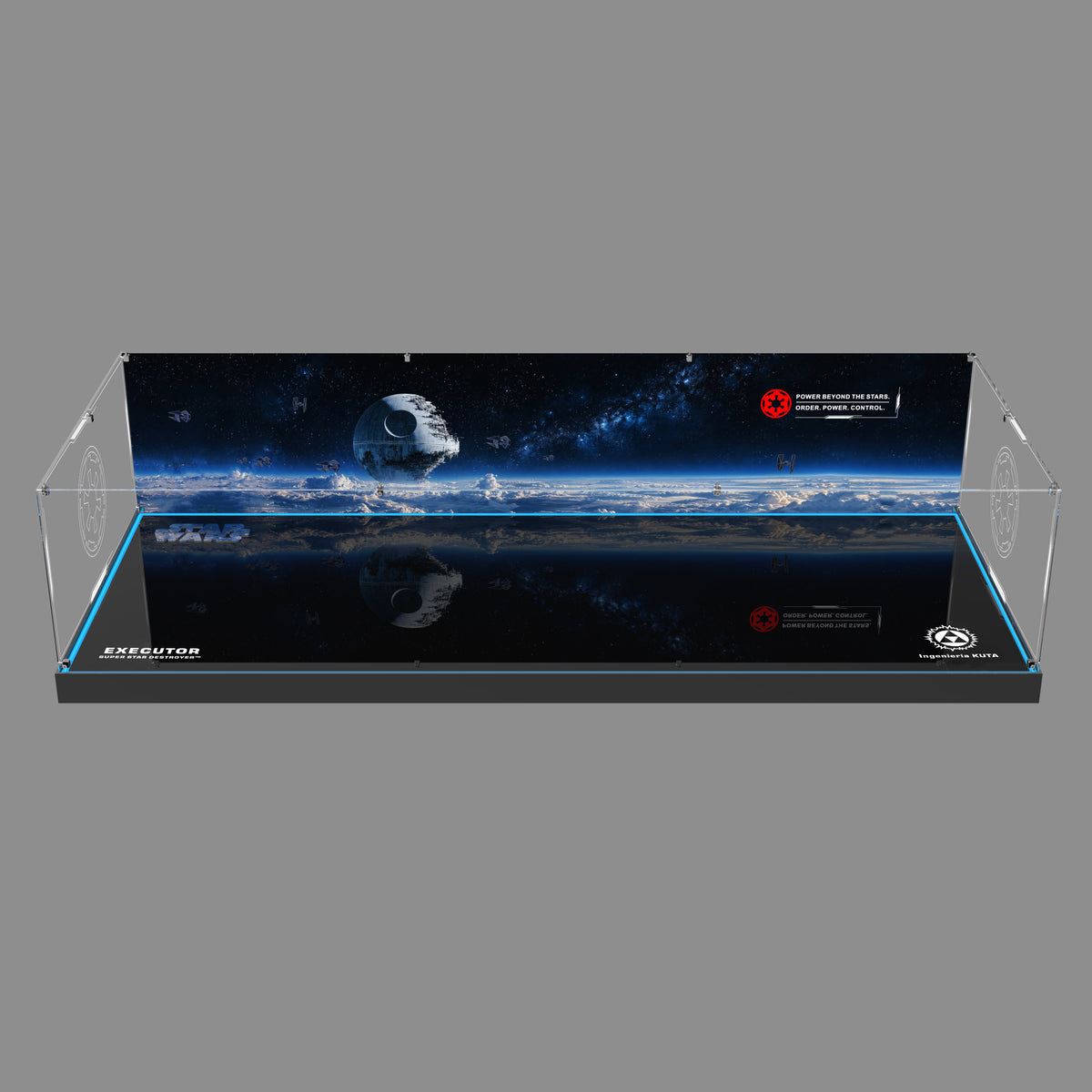 LED Light Acrylic Display Case for LEGO® Star Wars™ 75457 Executor Super Star Destroyer™ (LEGO® Set NOT Included)