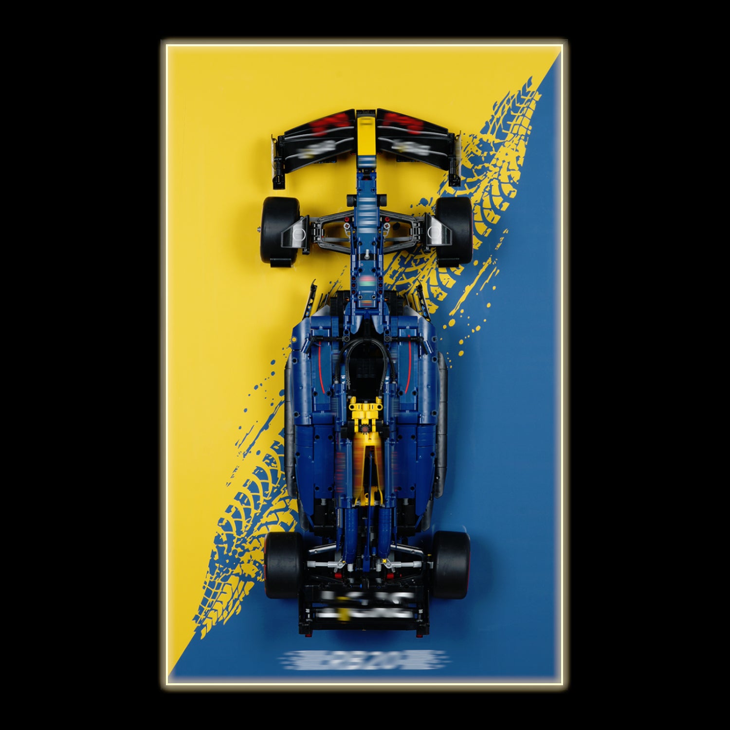 Display Wall Mount for LEGO® Technic 42206 Oracle Red Bull Racing RB20 F1 Car (LEGO® Set NOT Include)