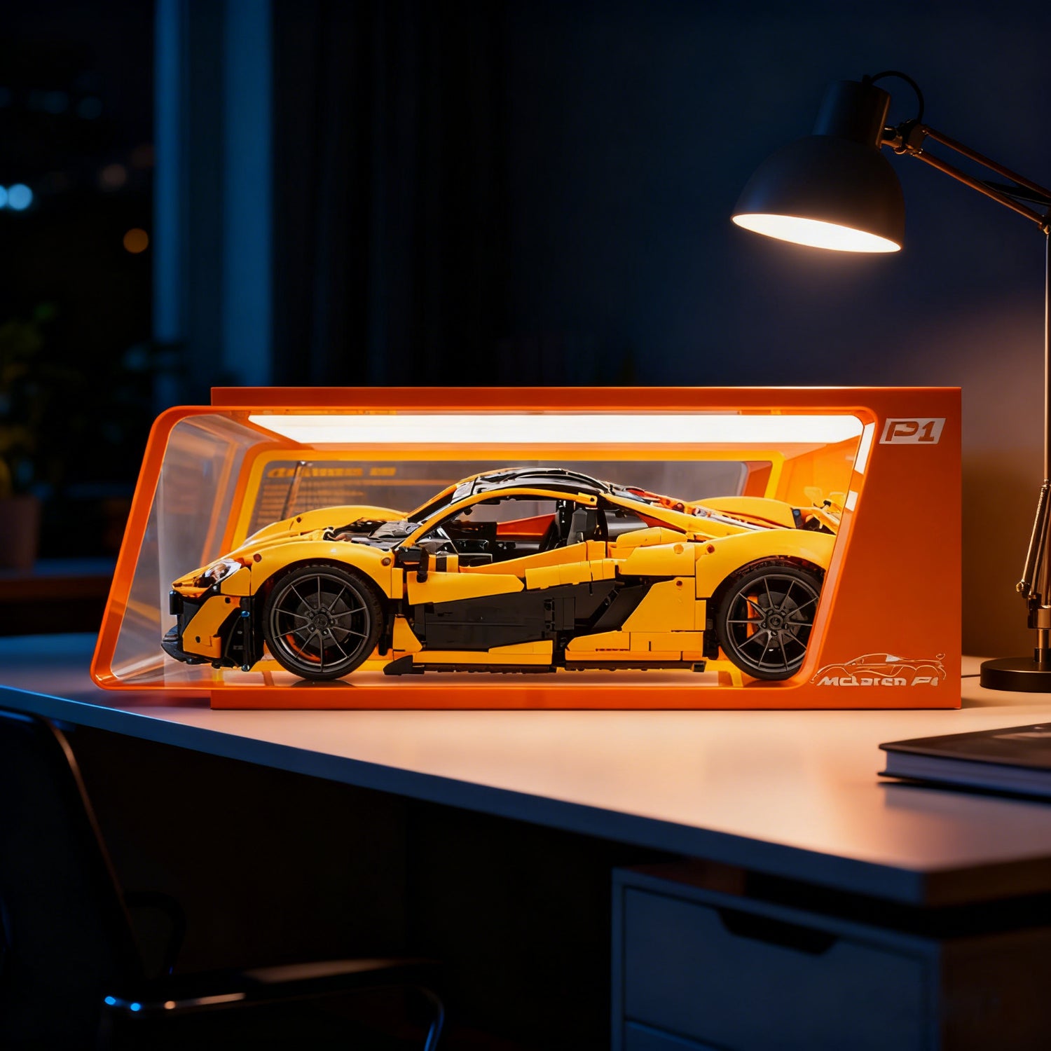 Crazy Designer Collection - LED Acrylic Display Case for LEGO® Technic 42172 McLaren P1